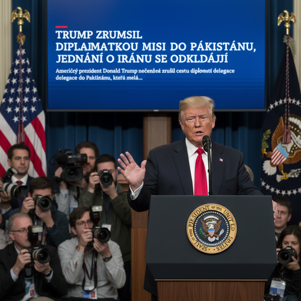 Trump zrušil diplomatickou misi do Pákistánu, jednání o Íránu se odkládají
