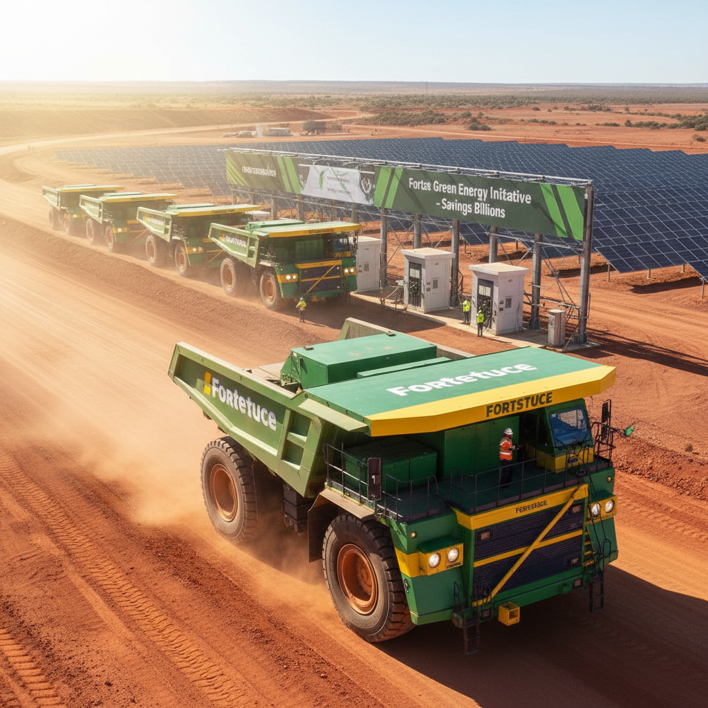 Elektrické těžební kolosy: Fortescue ušetří ročně stovky milionů dolarů a míří k zelené budoucnosti