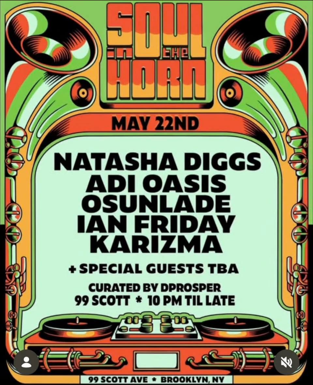 SOUL IN THE HORN FT NATASHA DIGGS & FRIENDS - MAY 22