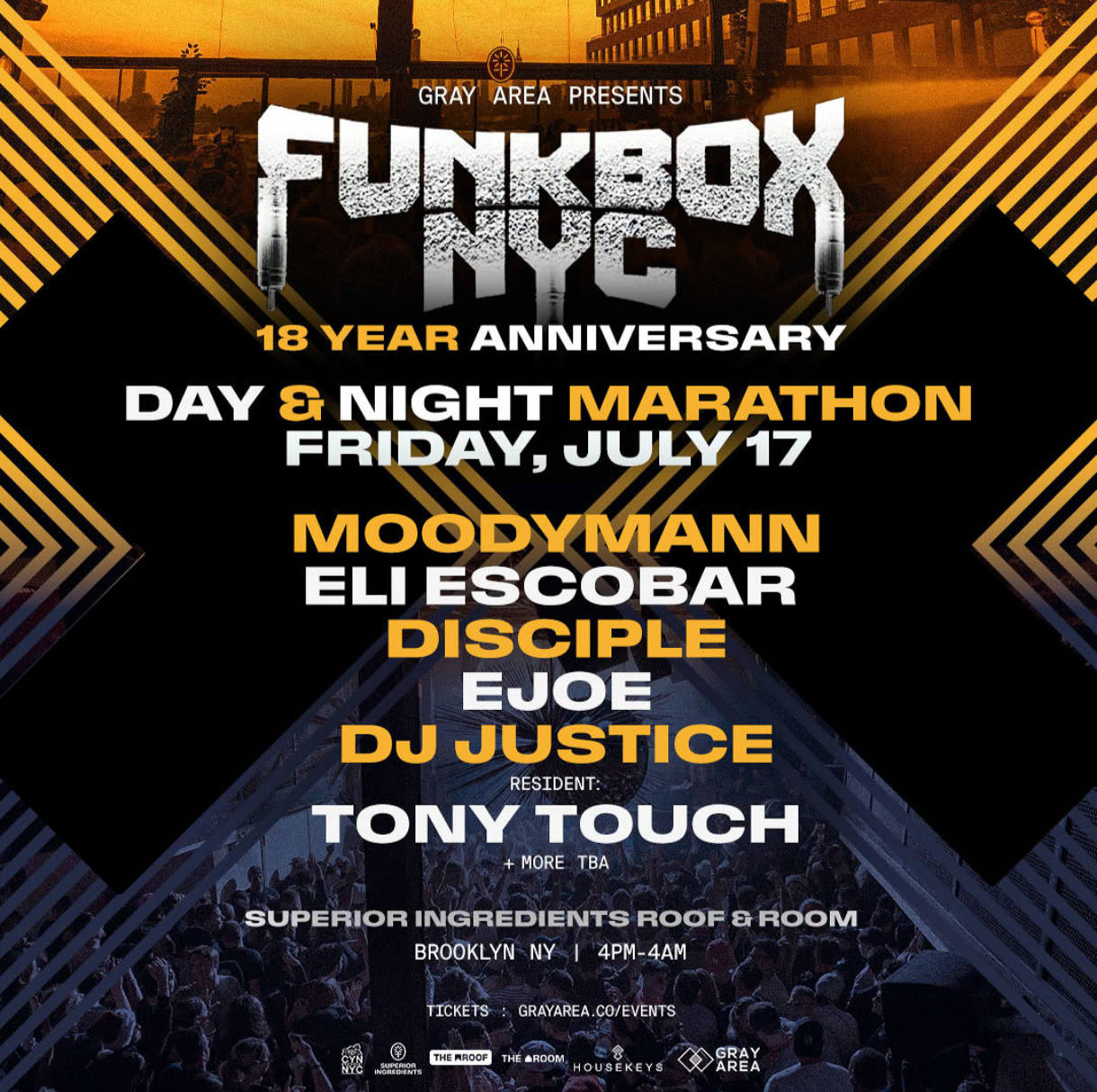 FUNKBOX NYC 18 YEAR ANNIVERSARY