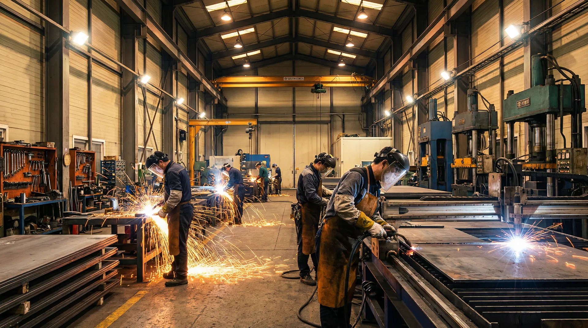 건원메탈산업 시공 현장