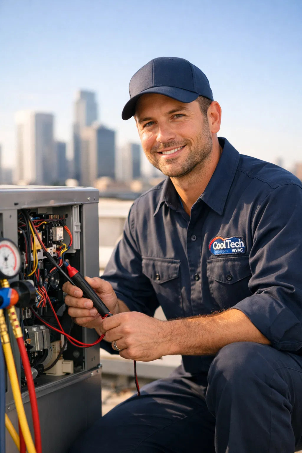 Professional HVAC technician