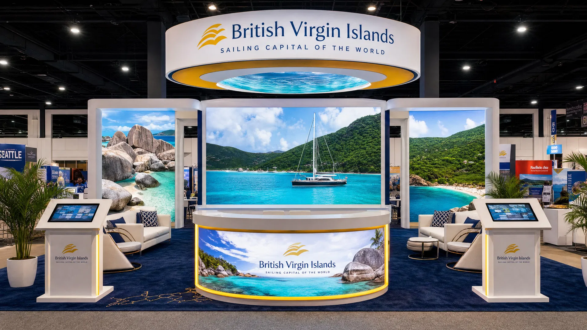 IPW Immersive LED Booth – 20x20 Travel Companies - LED exhibit thumbnail