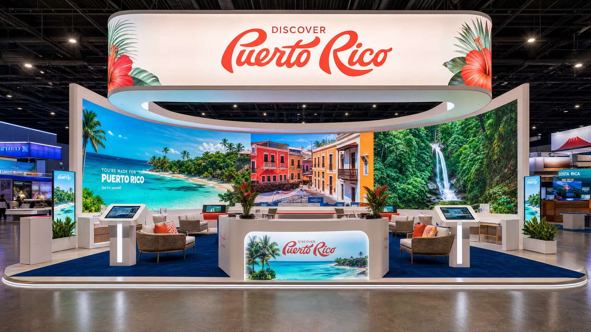 NBAA-BACE 20x20 LED Video Wall Booth – Energy Companies - LED exhibit thumbnail