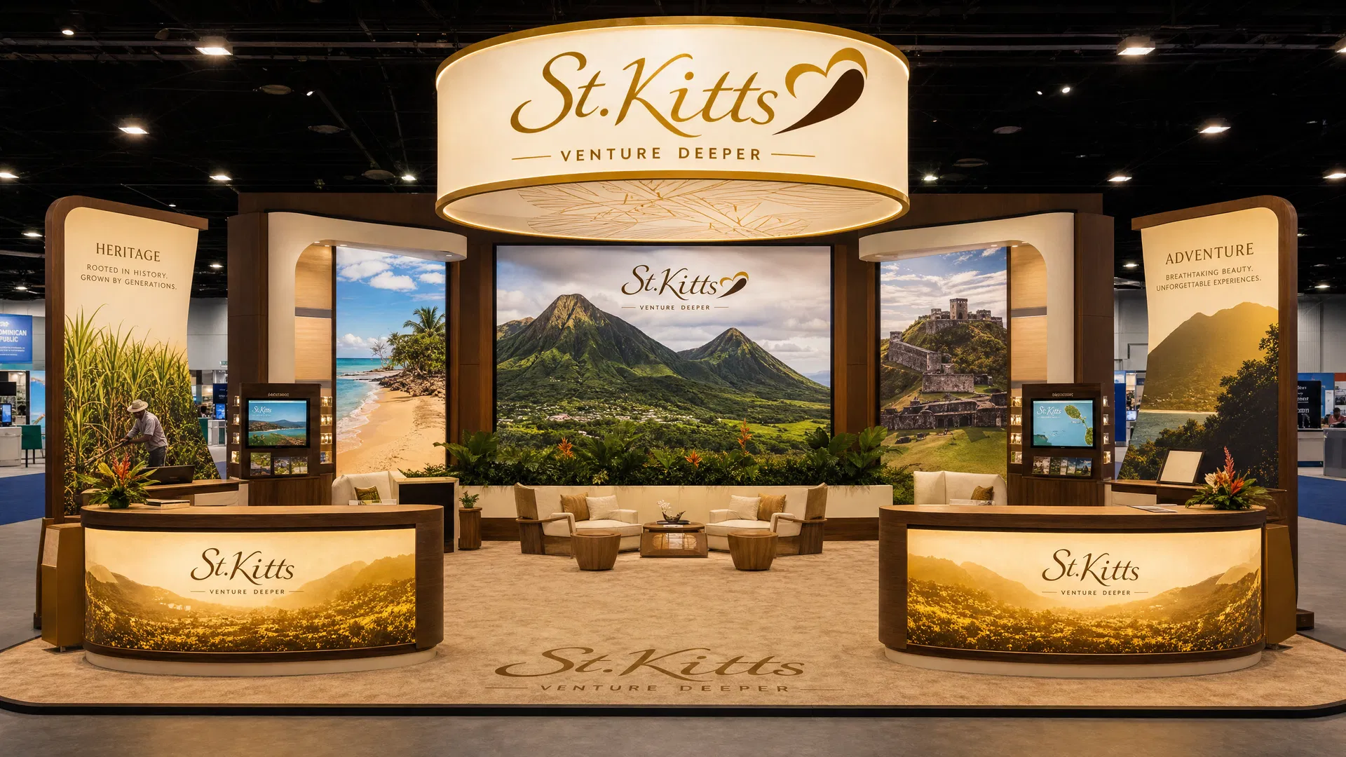 IPW LED Technology Booth – 20x20 Travel Companies - LED exhibit thumbnail