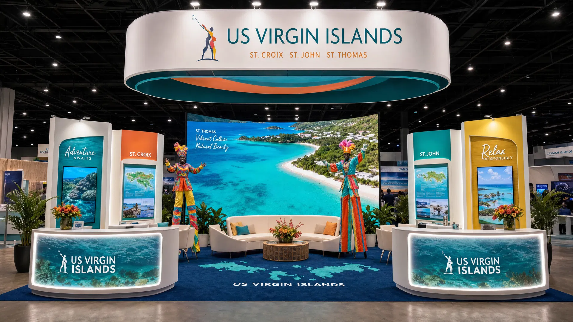 20x20 LED Trade Show Exhibit for CES in Miami - Consumer Electronics LED exhibit
