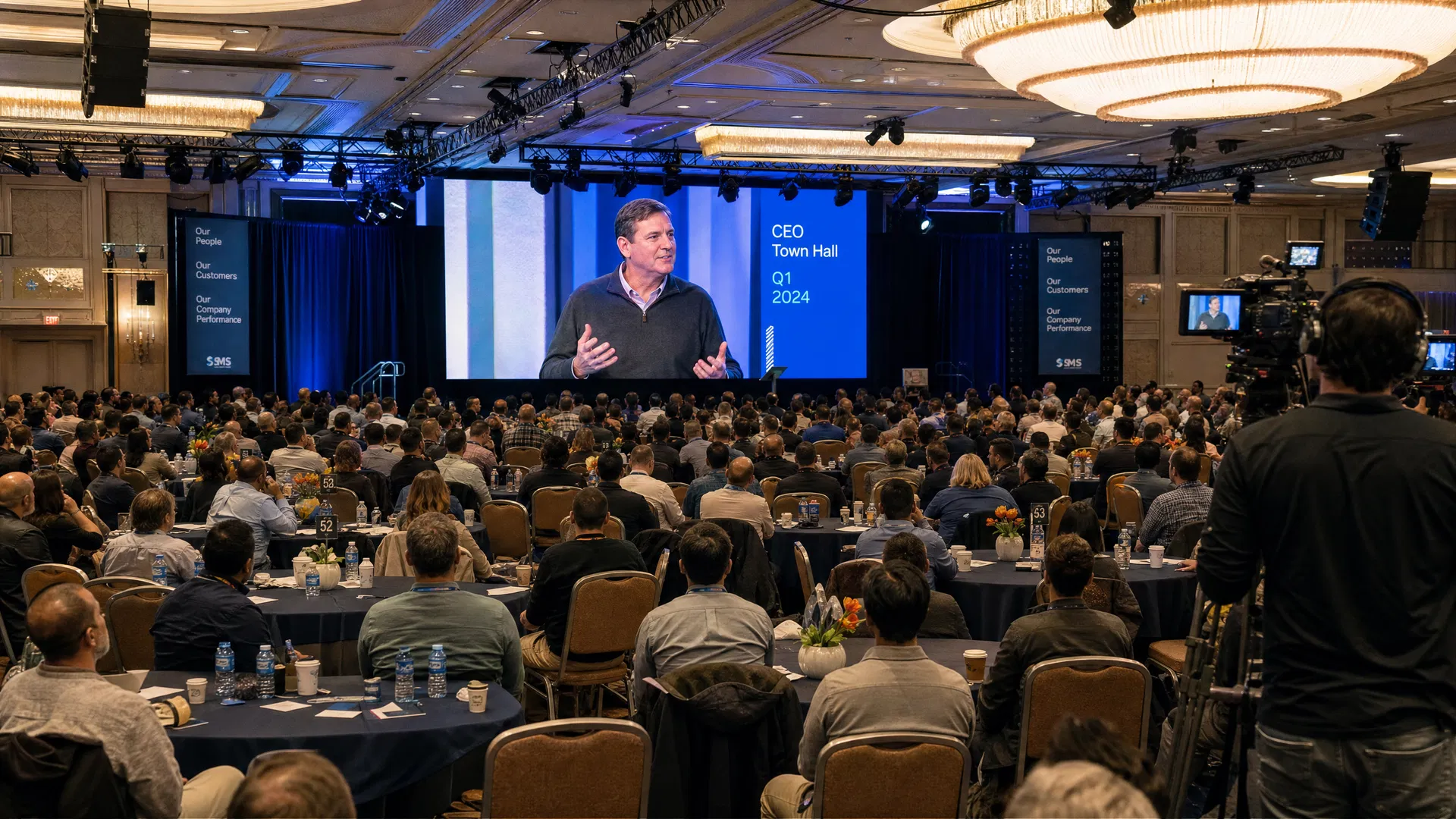 Corporate Town Hall — LED Wall Live Feed