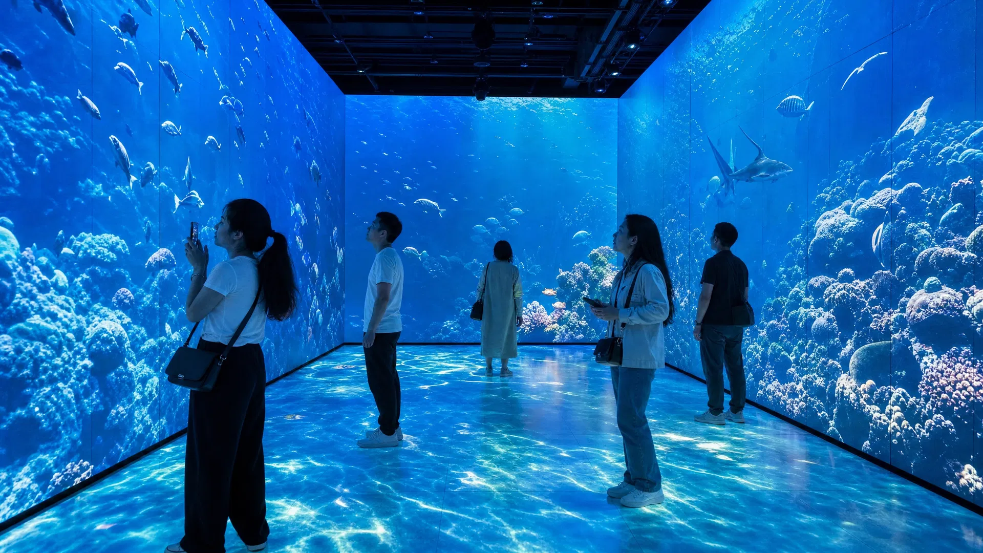 Immersive LED Room — Underwater Ocean Experience