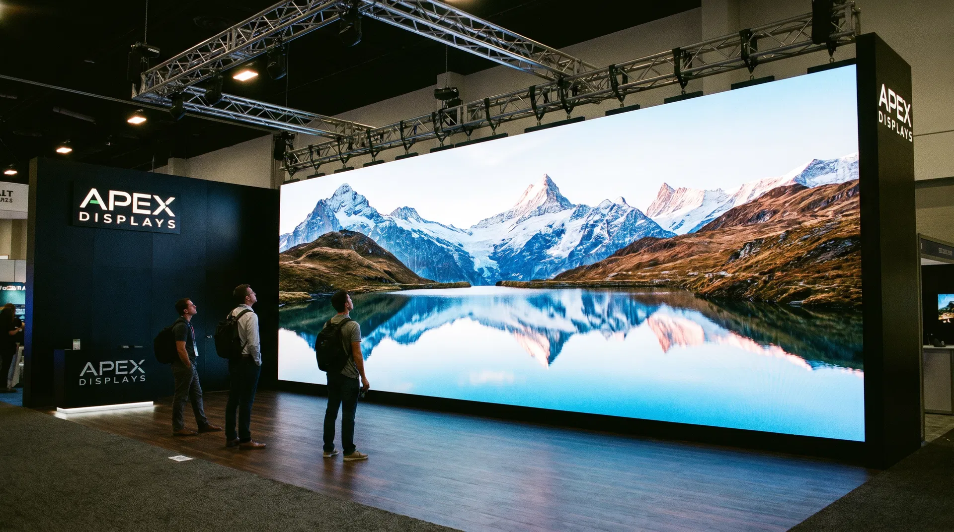 Massive Trade Show Display — 30ft LED Video Wall