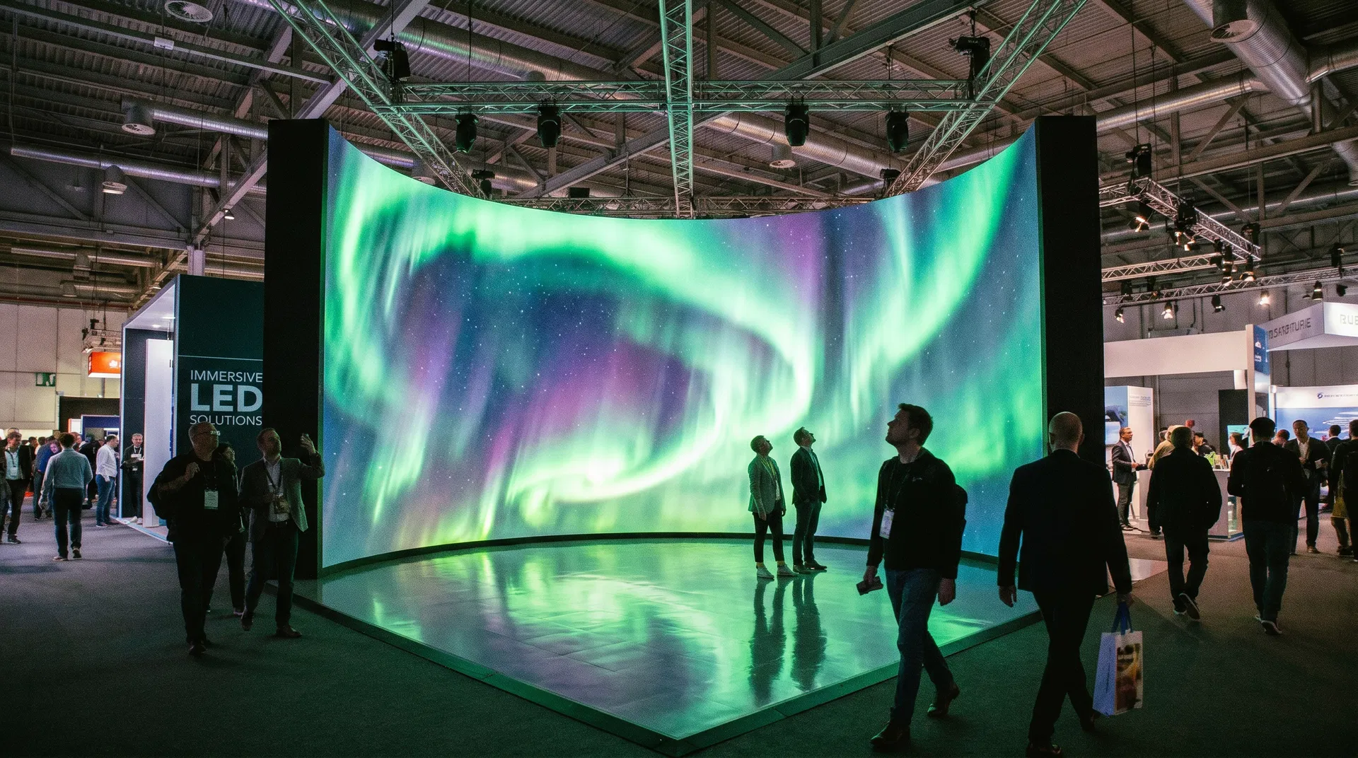 Immersive LED Booth — Aurora Borealis Experience