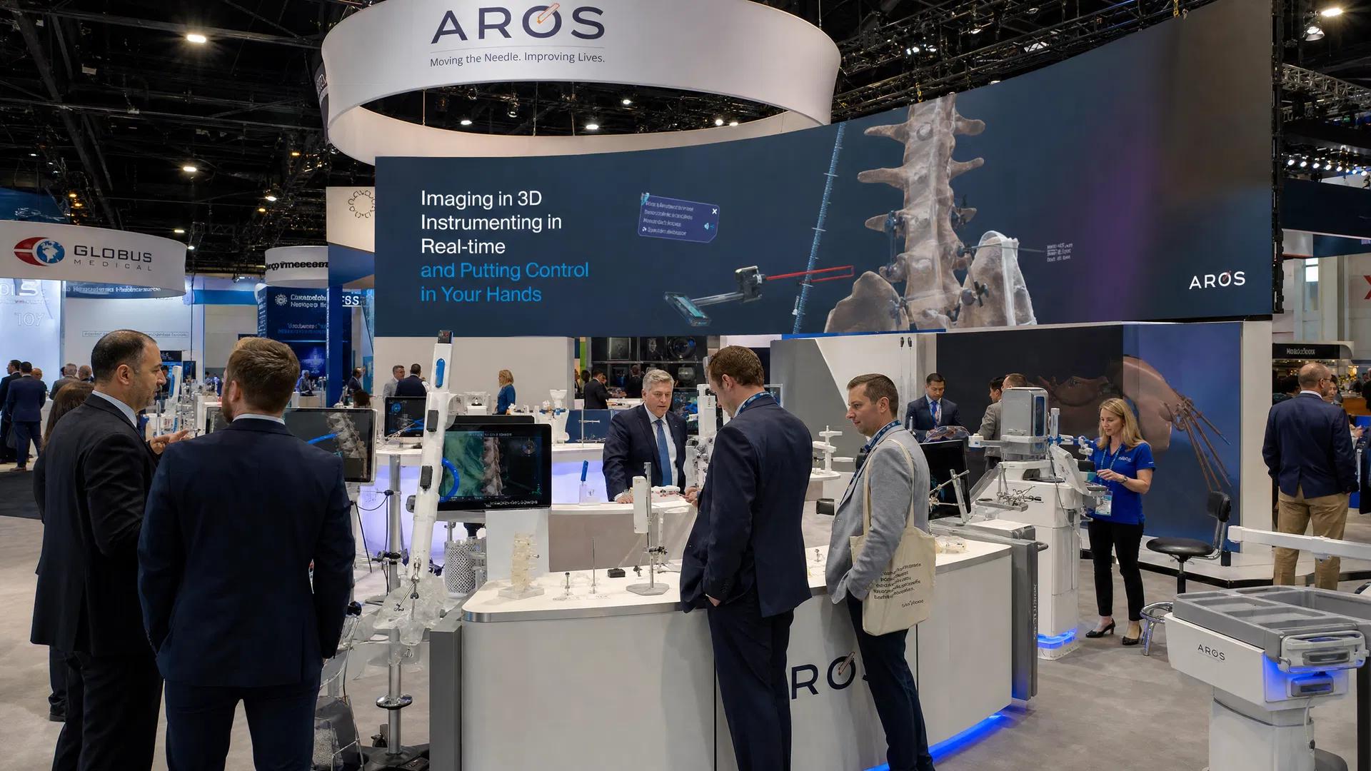 Medical Device Booth — 3D Anatomical LED Display