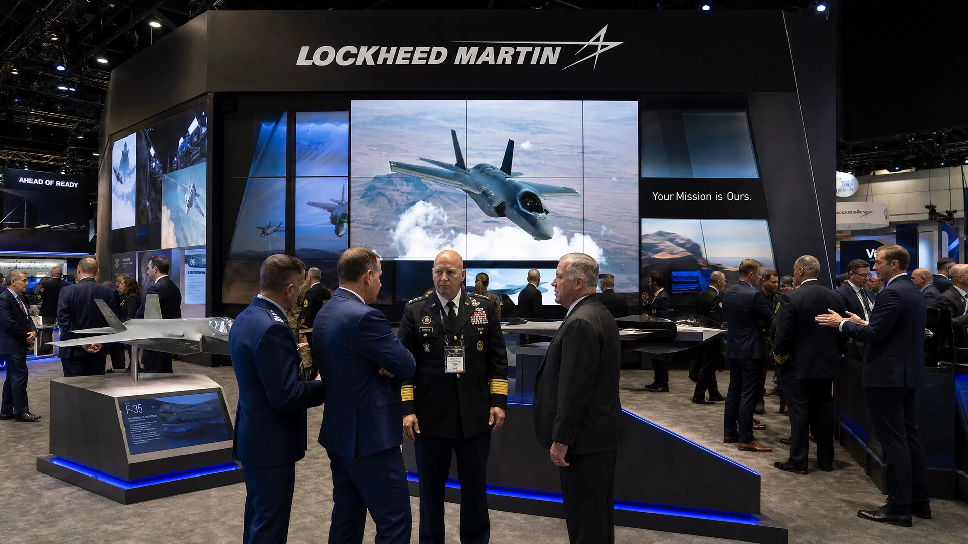 Aerospace & Defense — LED Wall with Military Personnel