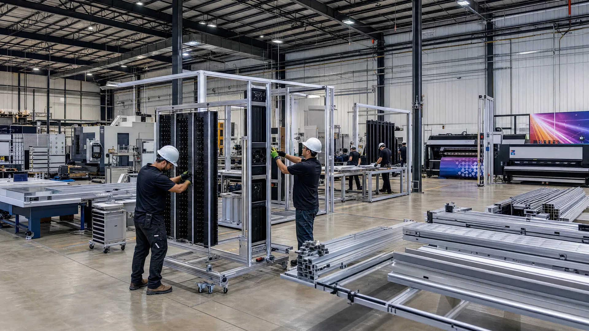 Fabrication & Quality Control - LED Exhibits process
