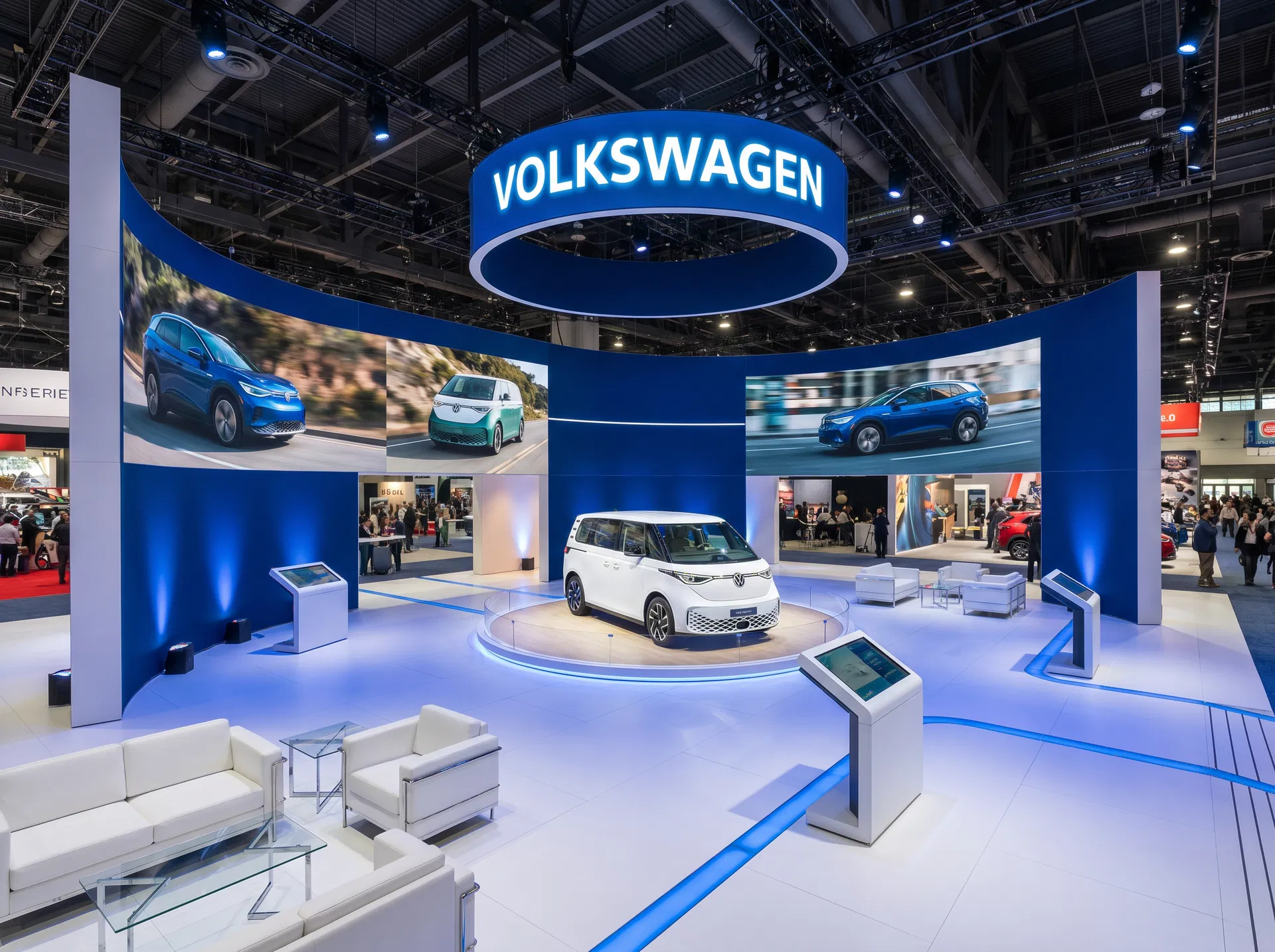 Volkswagen AG 30x40 LED Video Wall Booth – SEMA Auto Show - LED exhibit thumbnail