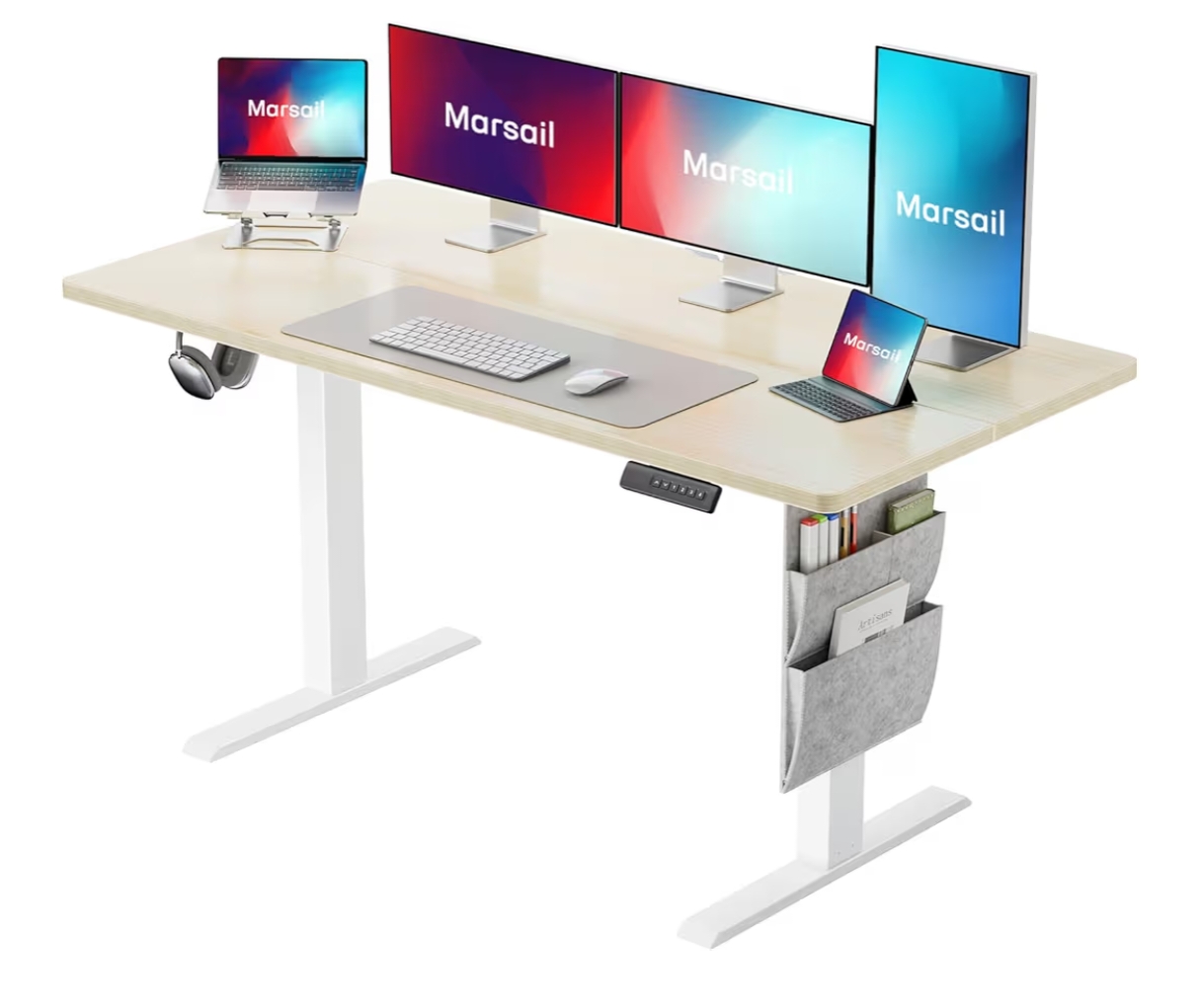 Escritorio eléctrico de pie de 48 x 24 pulgadas
