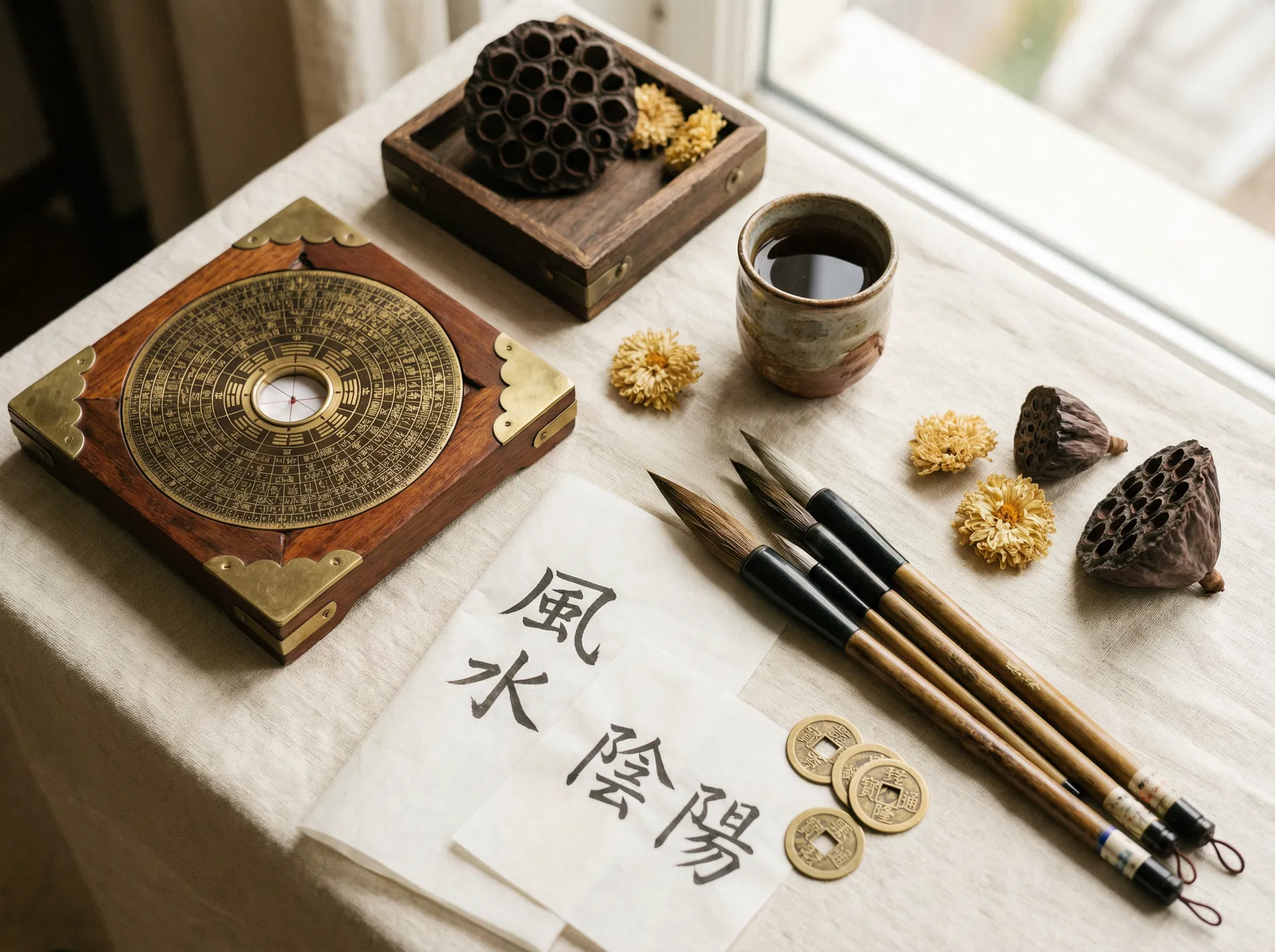 Инструменты китайской метафизики — компас Ло Пань и каллиграфия