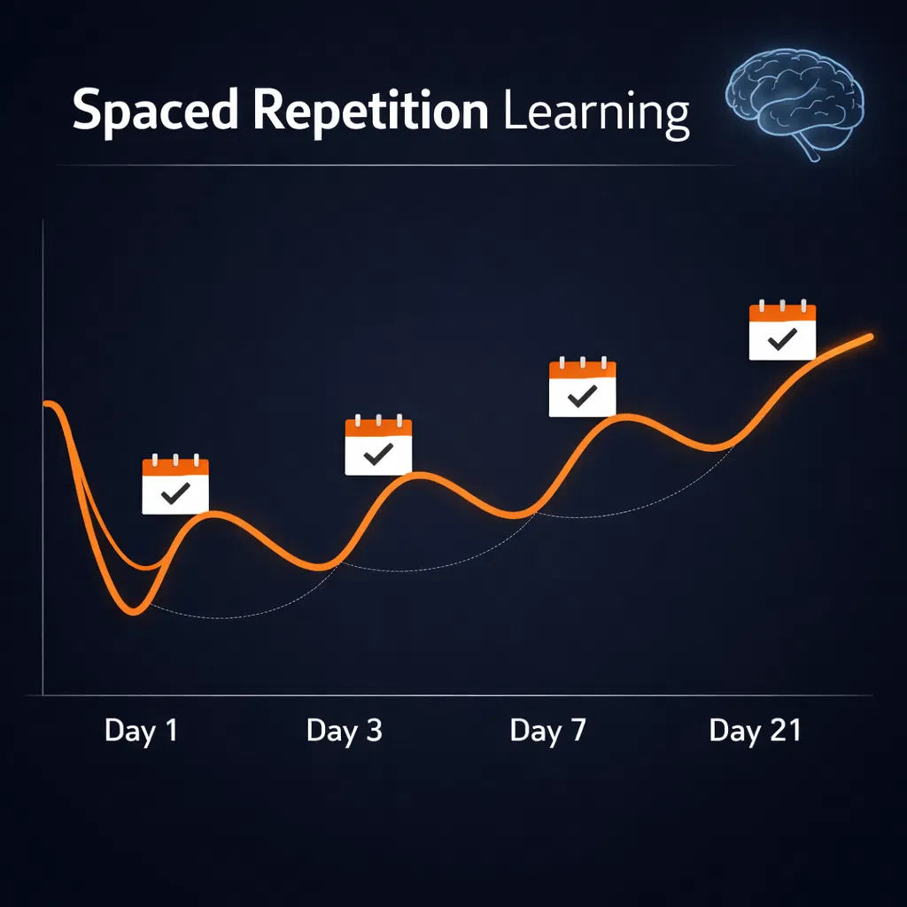Spaced repetition scheduling interface