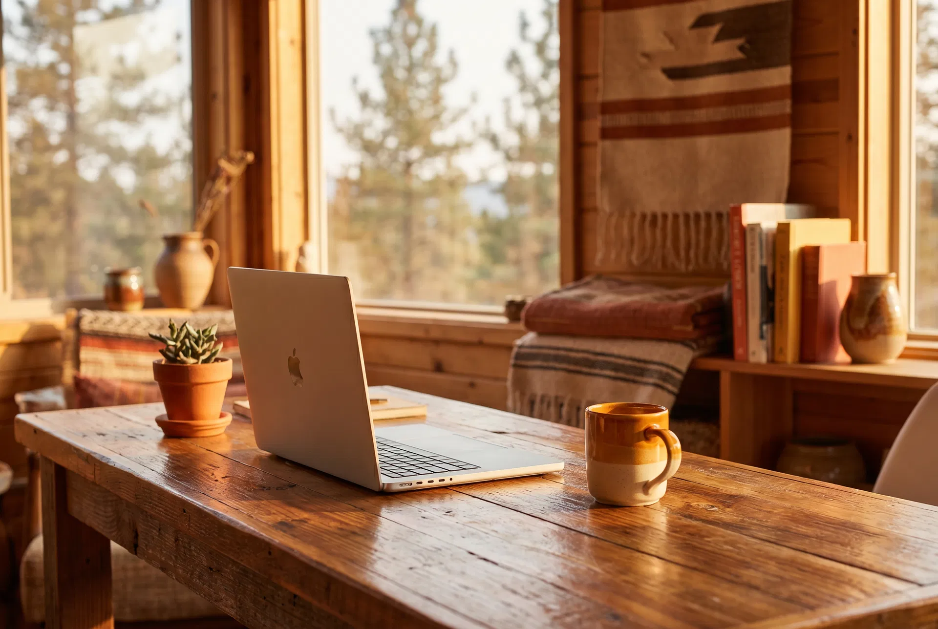 Abigail's studio in Julian, CA