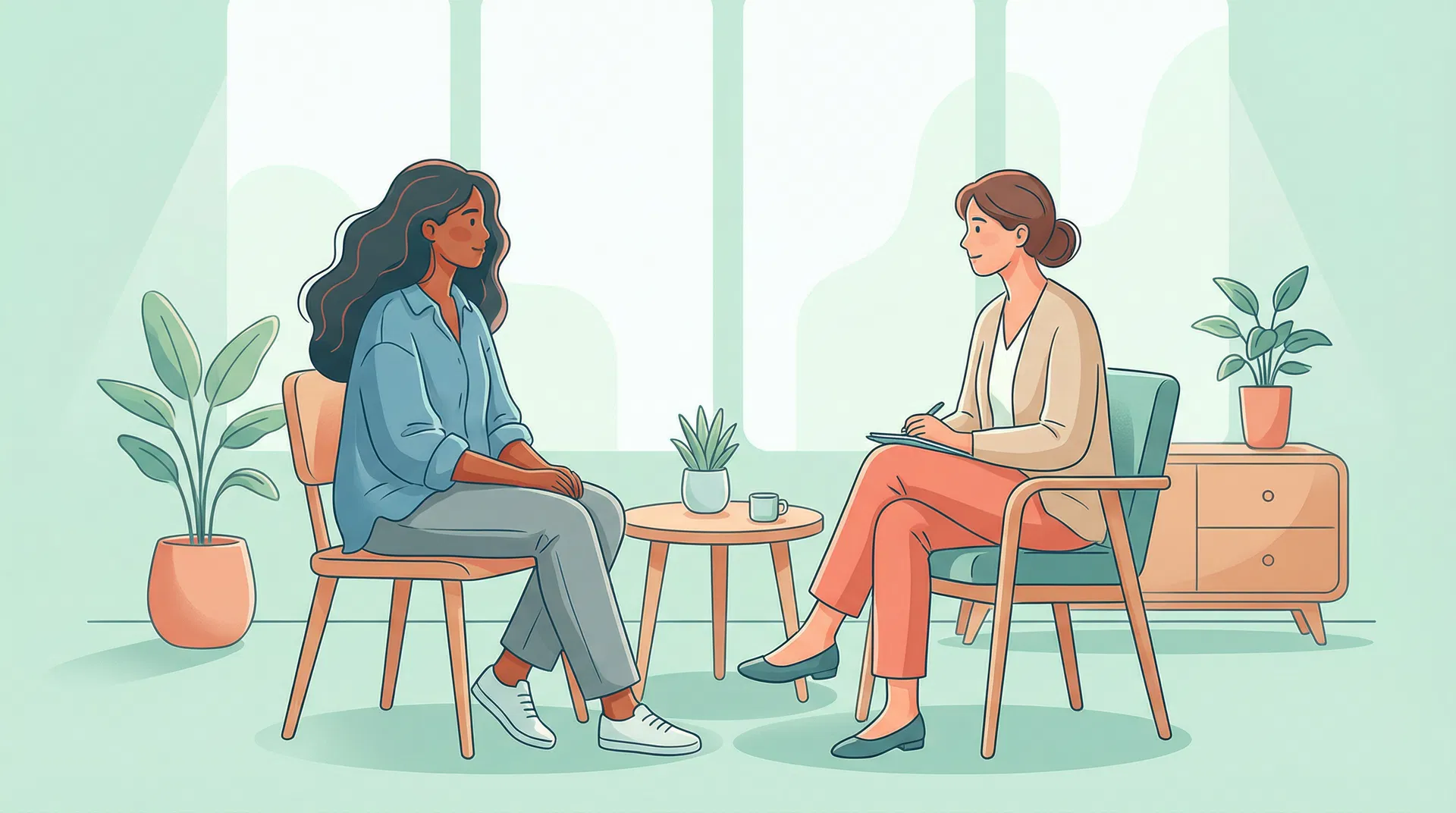 Consulta psiquiátrica acolhedora