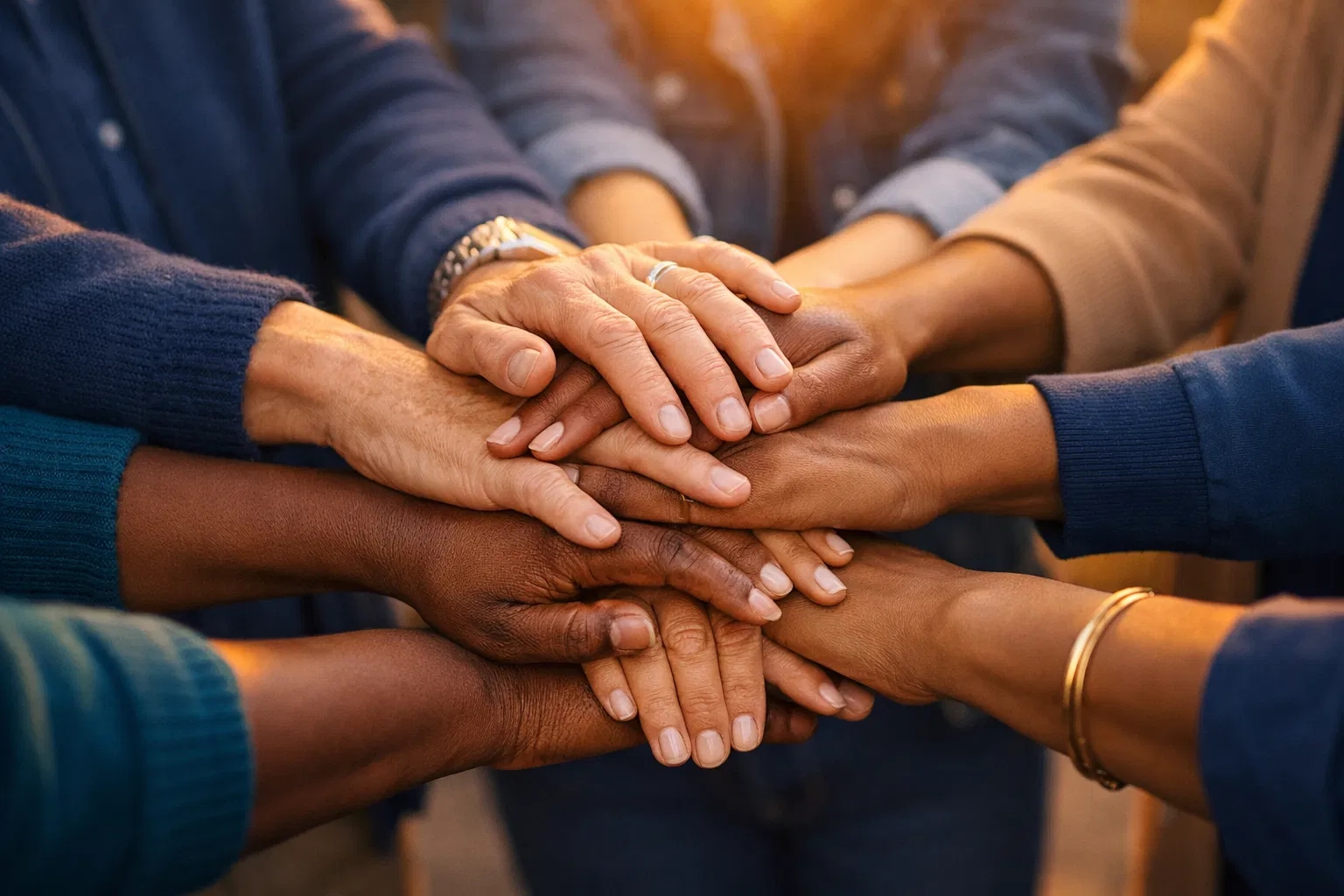 ידיים מושטות בעזרה - אחדות ותמיכה