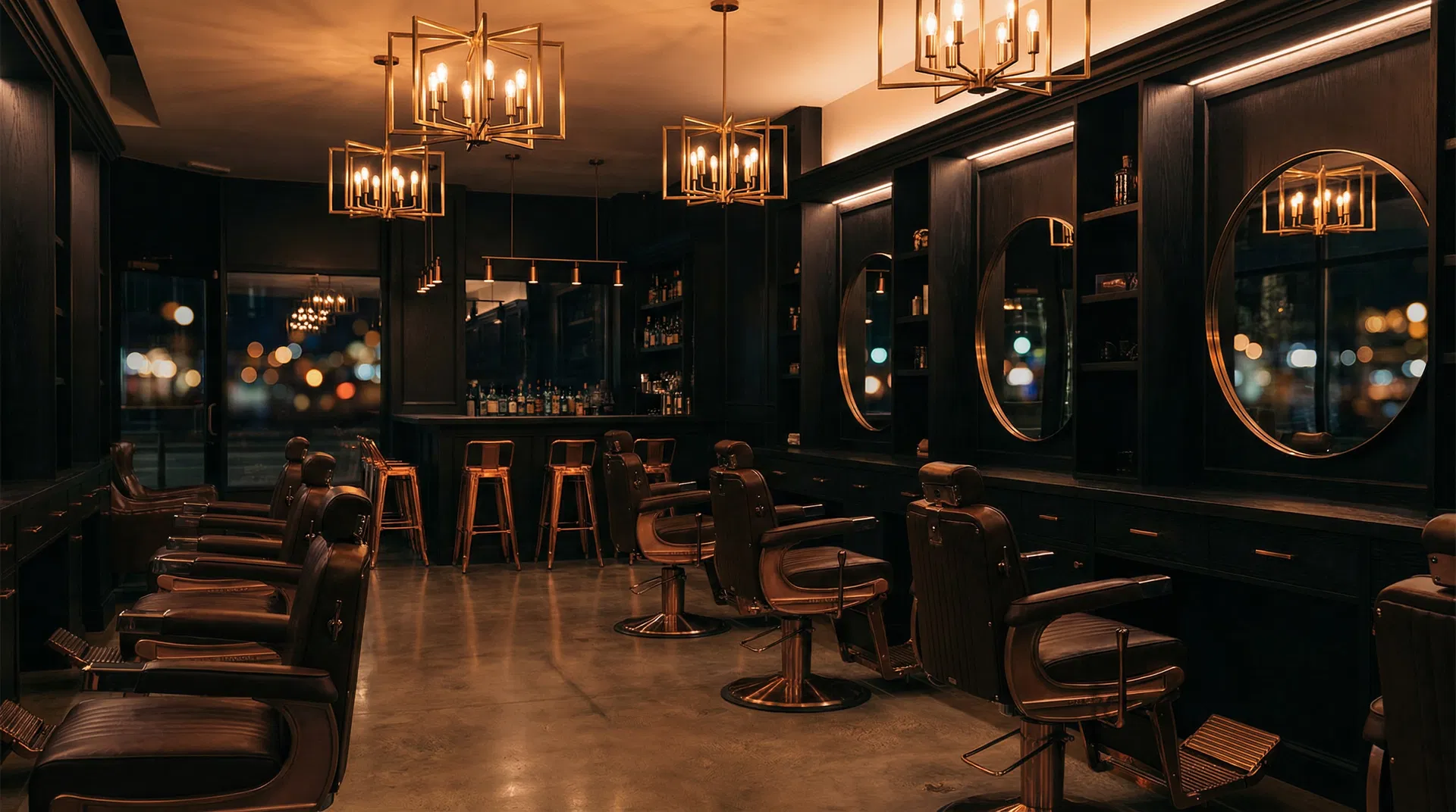 Premium Barbershop Interior