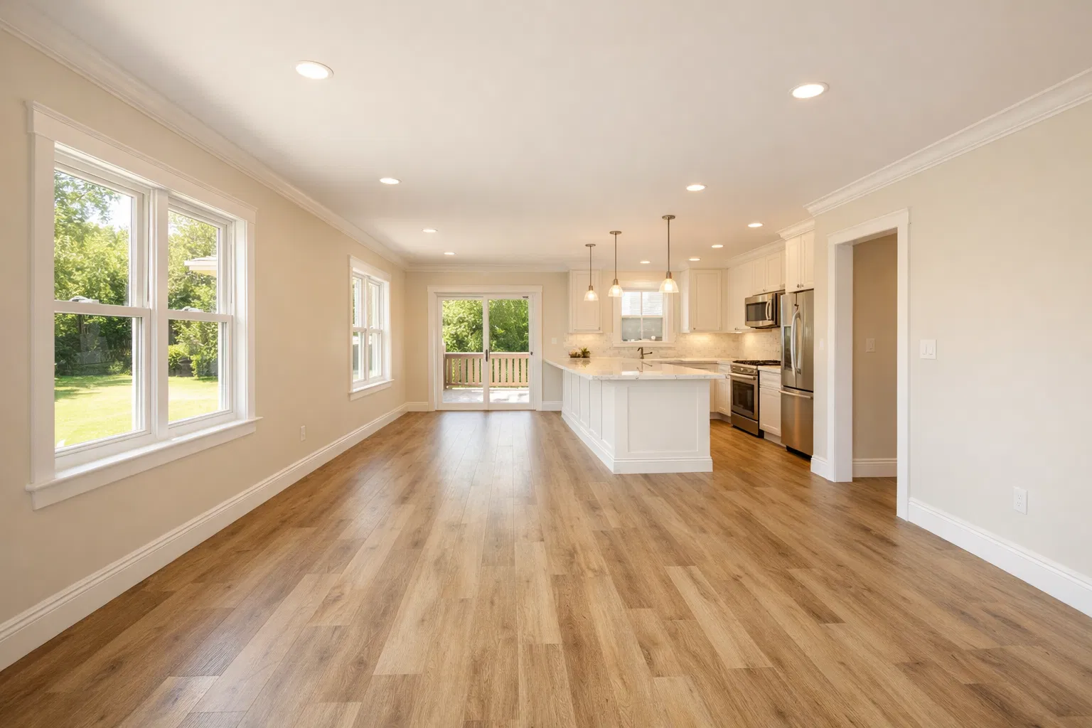 Open Concept Kitchen & Flooring