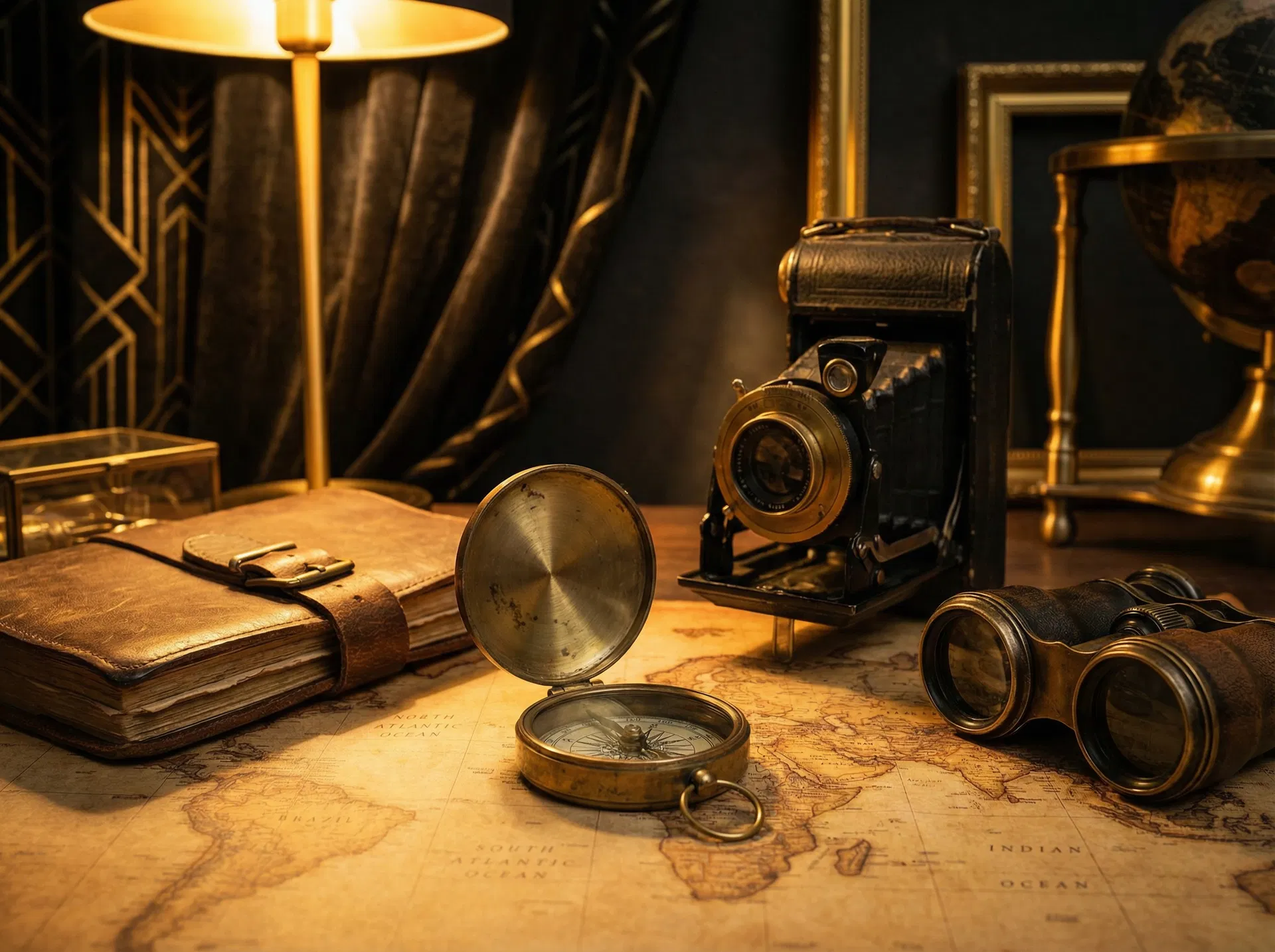 Travel adventure compass