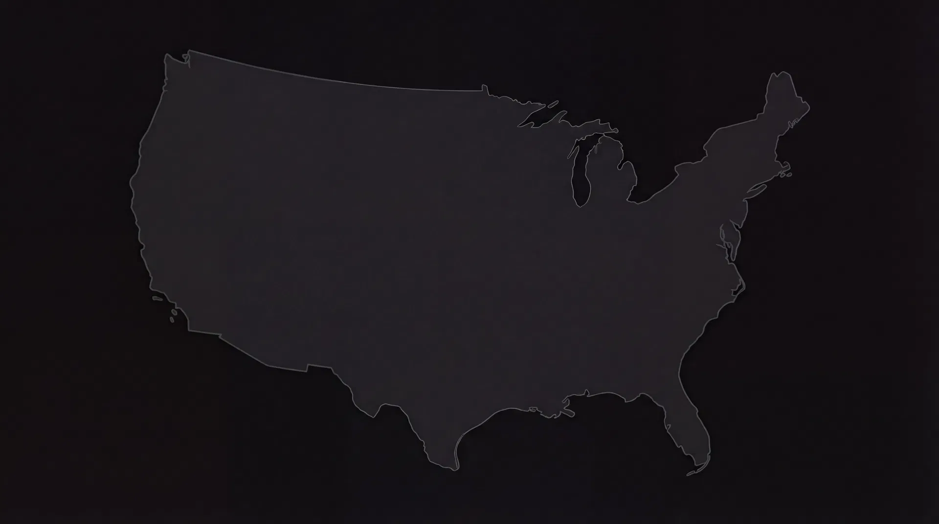 US Map showing client locations