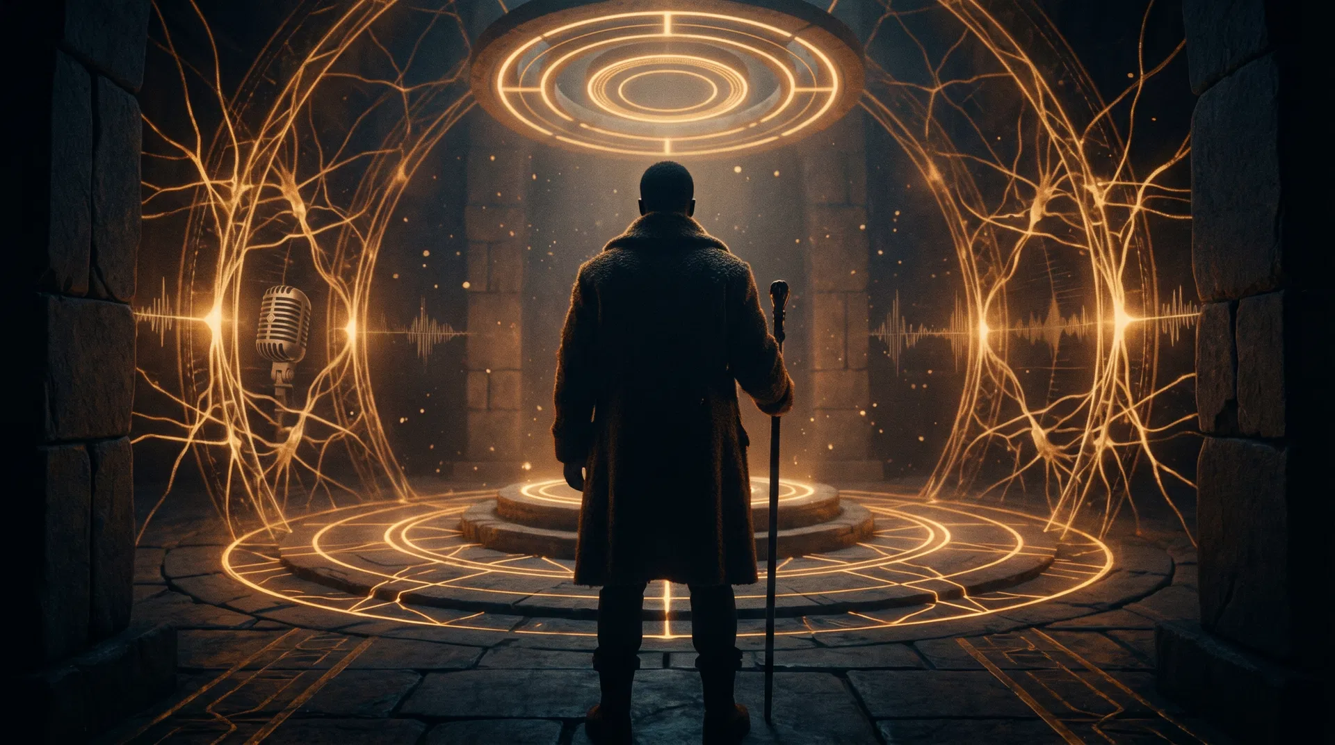 Cinematic temple-like hero image representing Neurochemical Cypher