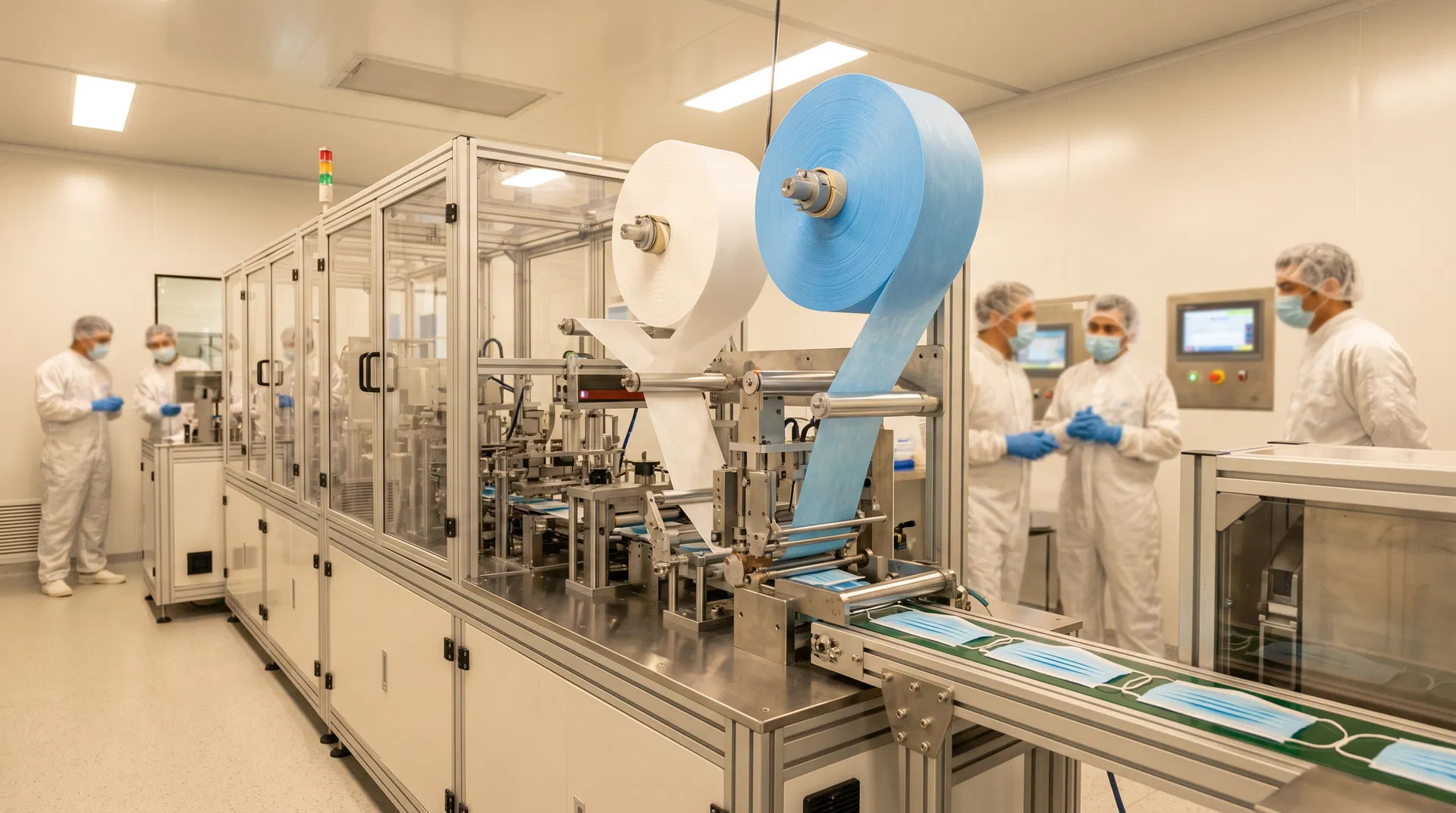 醫療口罩生產線