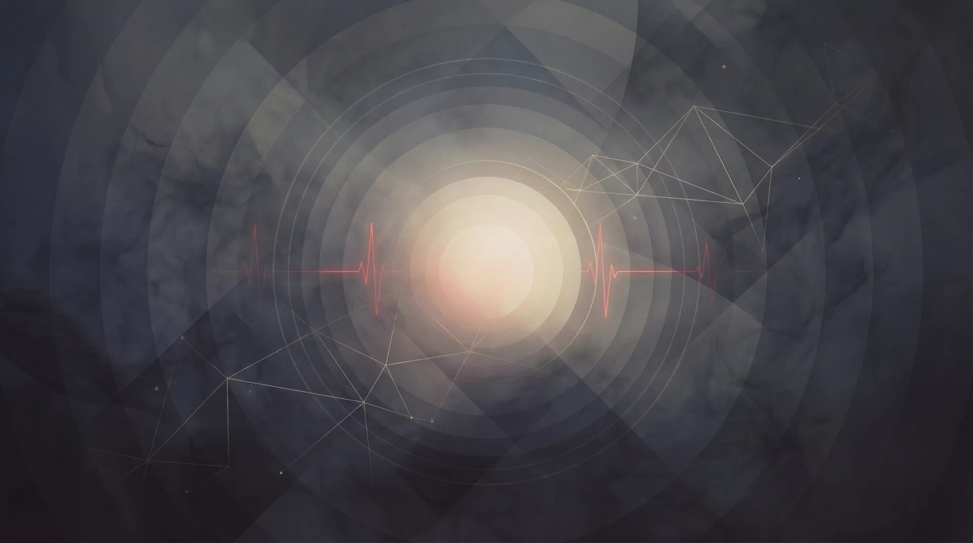 Abstract ritual signal visualization representing protected Command Secrets analysis workflows