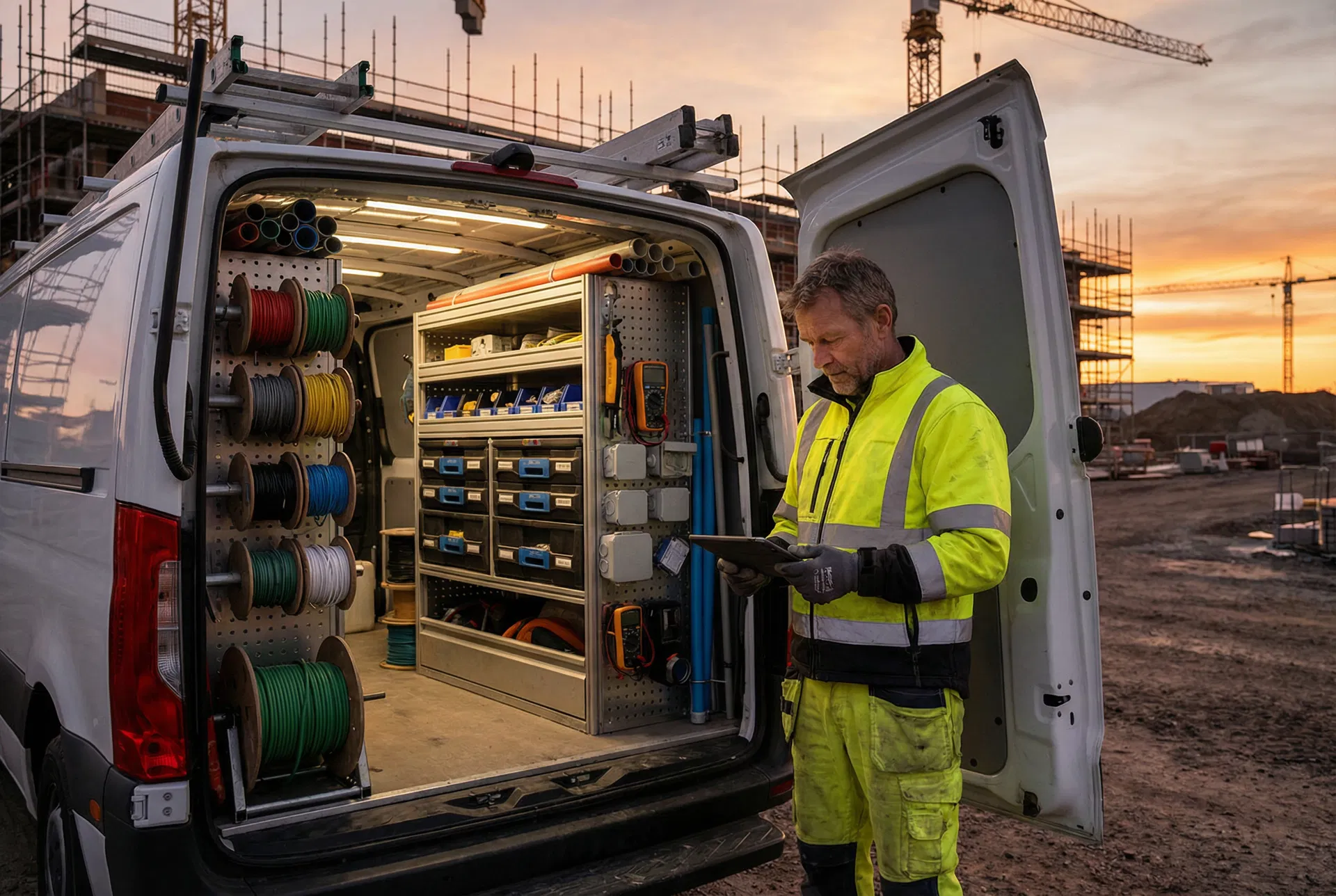 How to Set Up the Perfect Electrician's Van