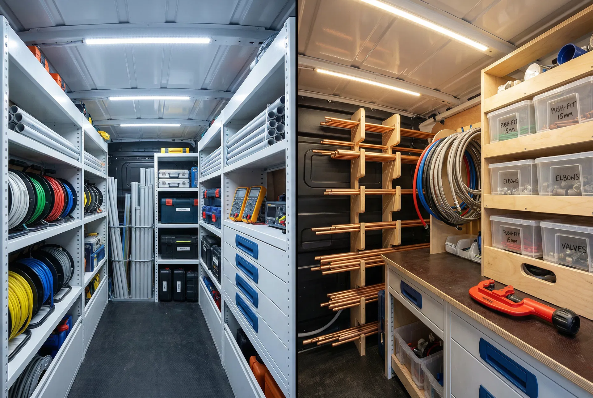 Van Shelving Ideas for Electricians and Plumbers
