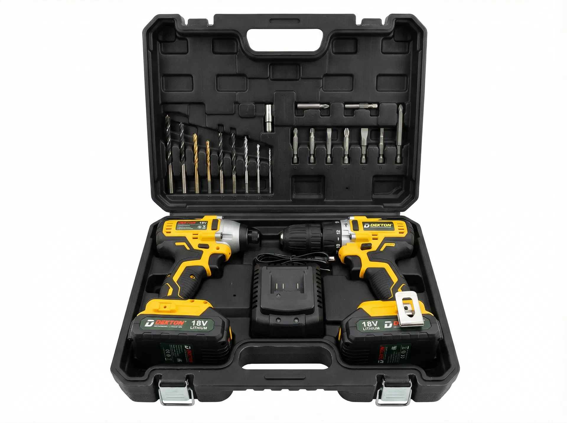Dekton 18V Cordless Drill & Driver Set