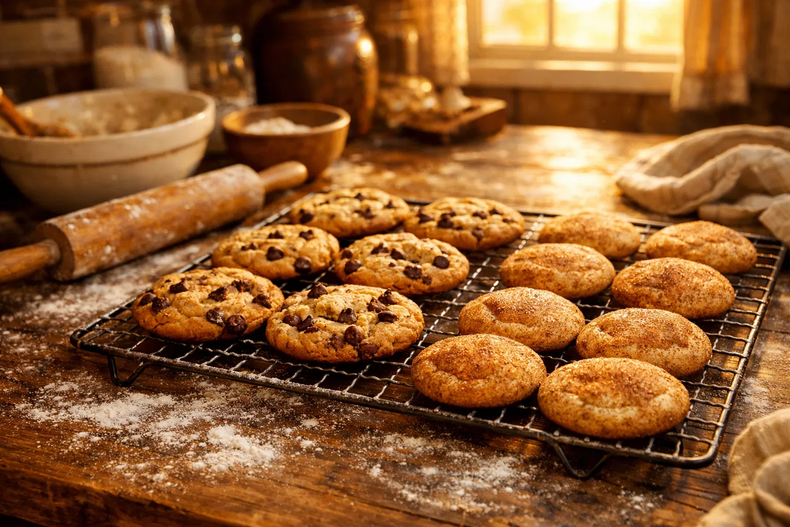 Freshly baked cookies