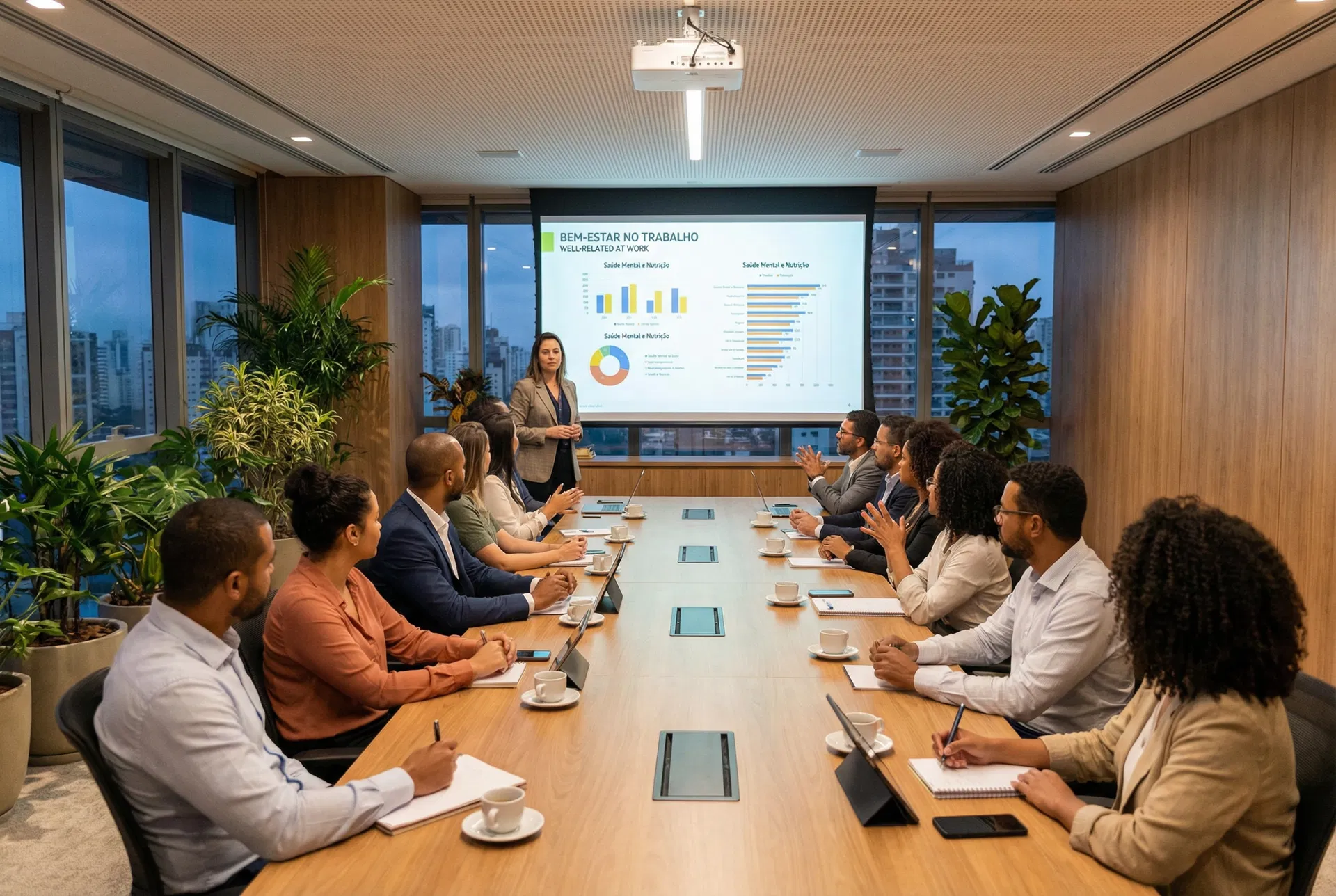 Apresentação NR1 em ambiente corporativo