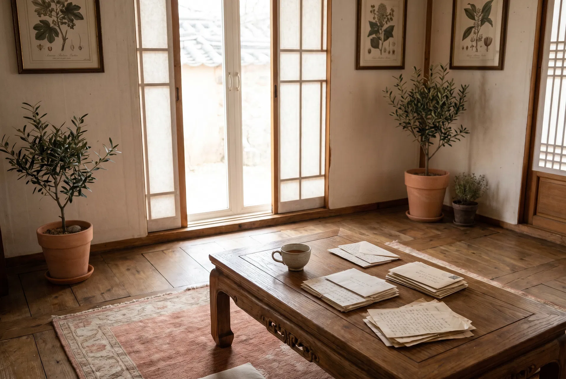 사랑채에서의 대화