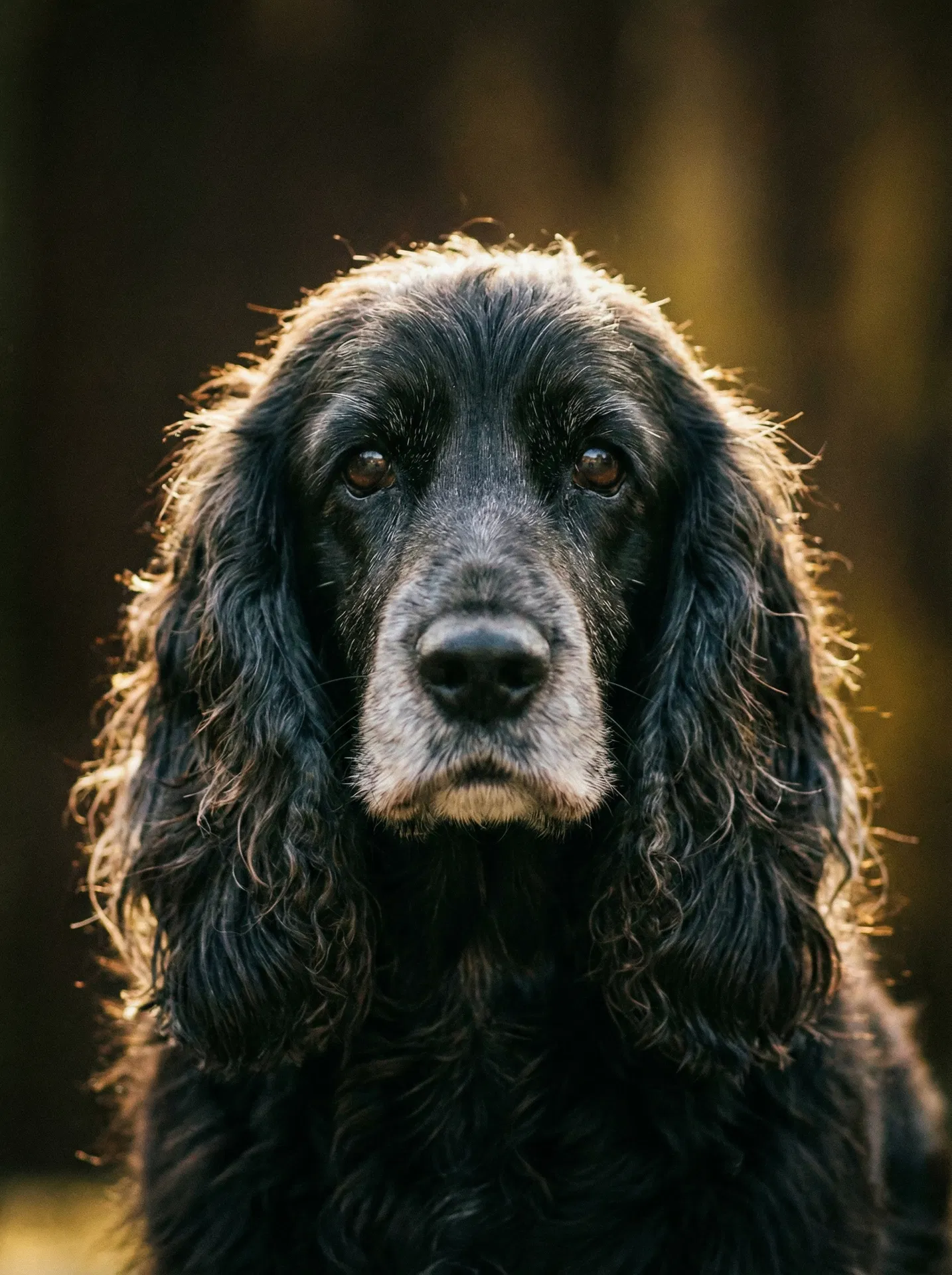 Coali — Suzi's beloved black cocker spaniel, the inspiration for Doga