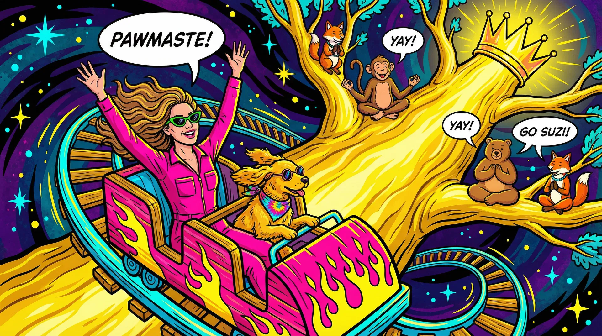 The Doga Coaster spiraling up the Tree of Doga