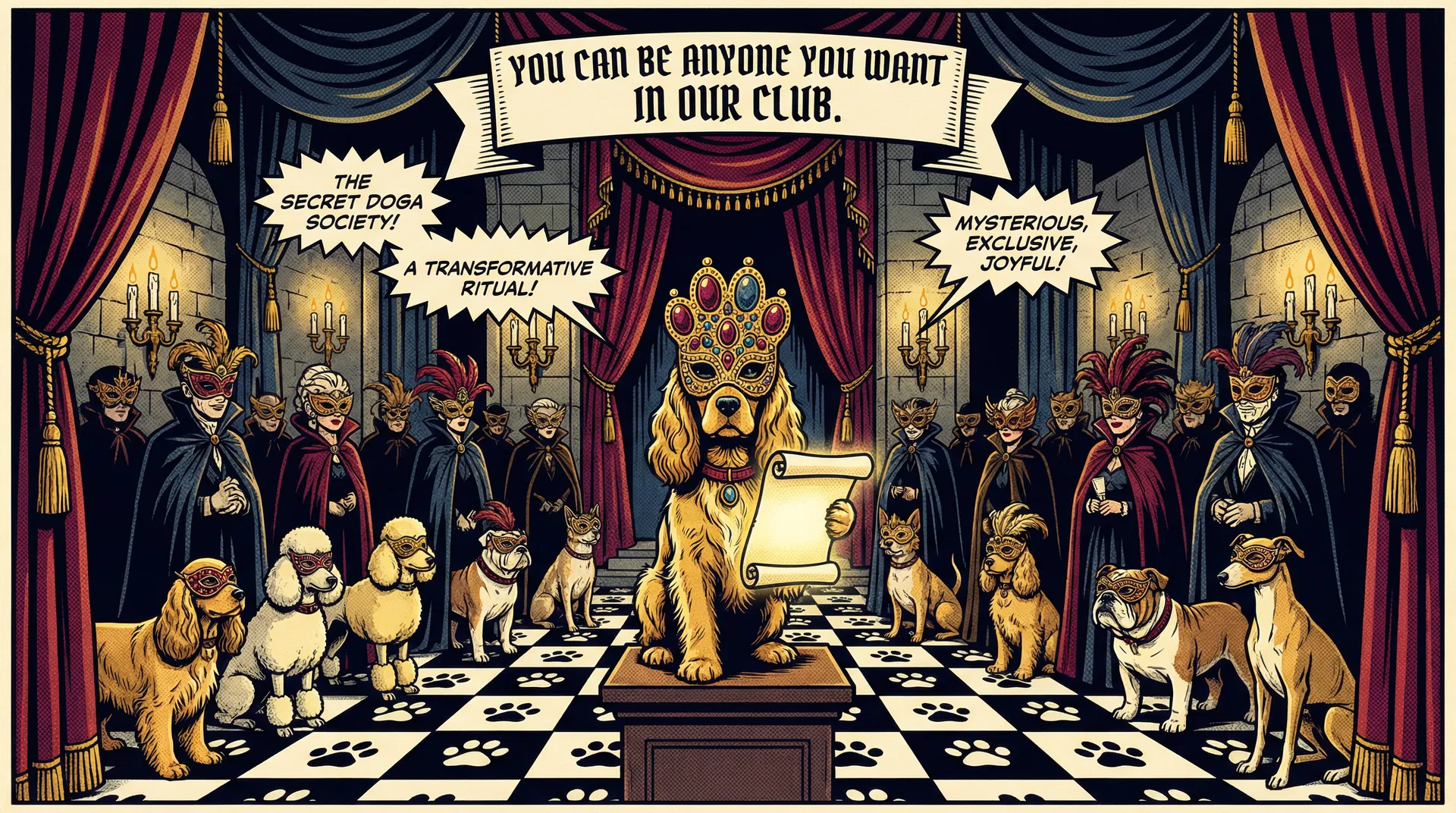 The Secret Doga Society — You Can Be Anyone You Want In Our Club