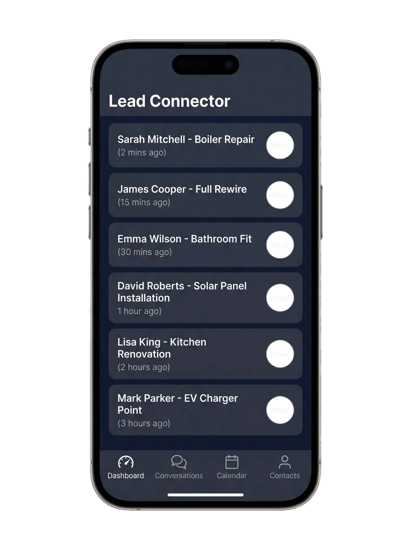 Lead Connector on mobile app