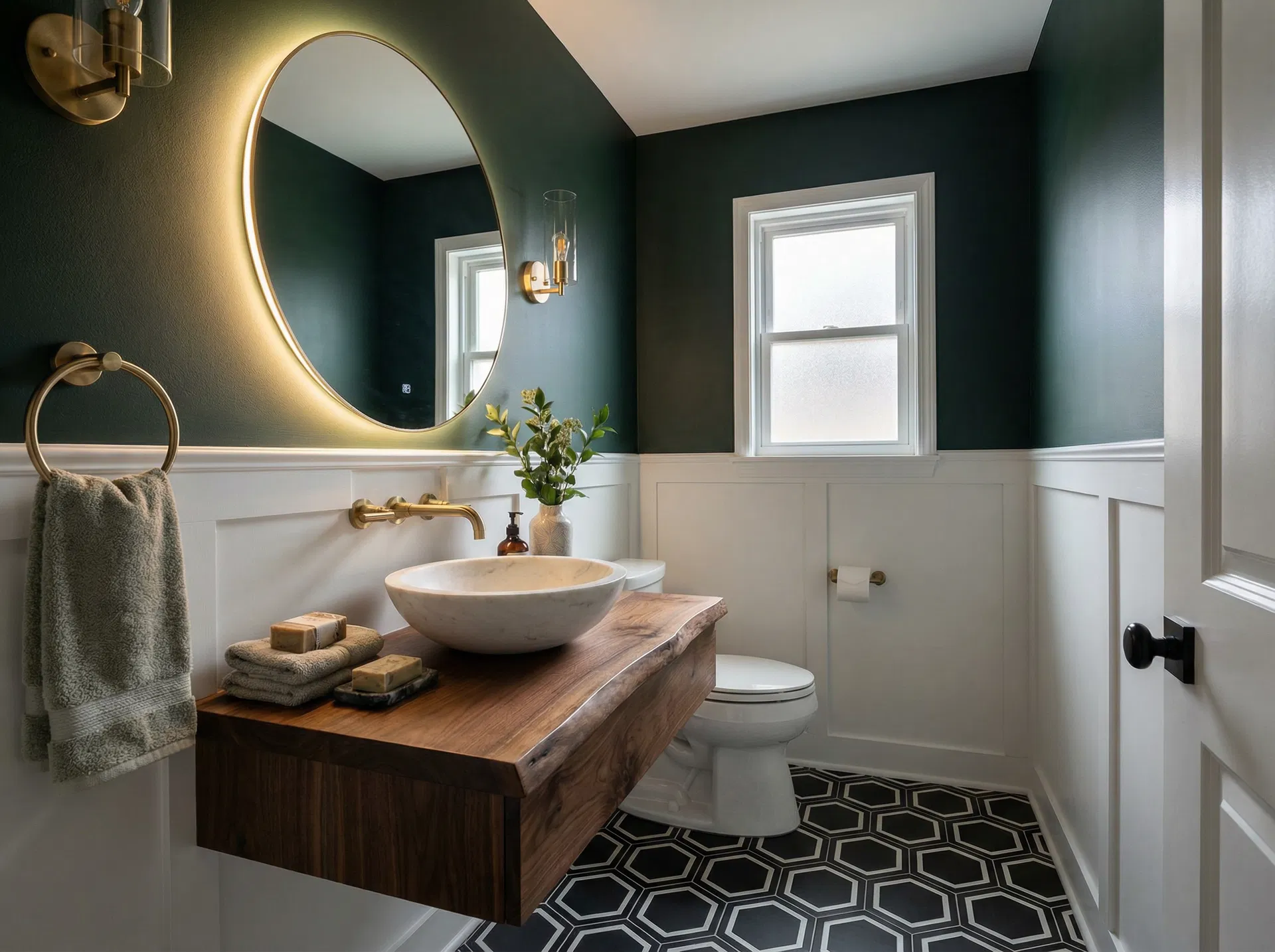 Moody Powder Room