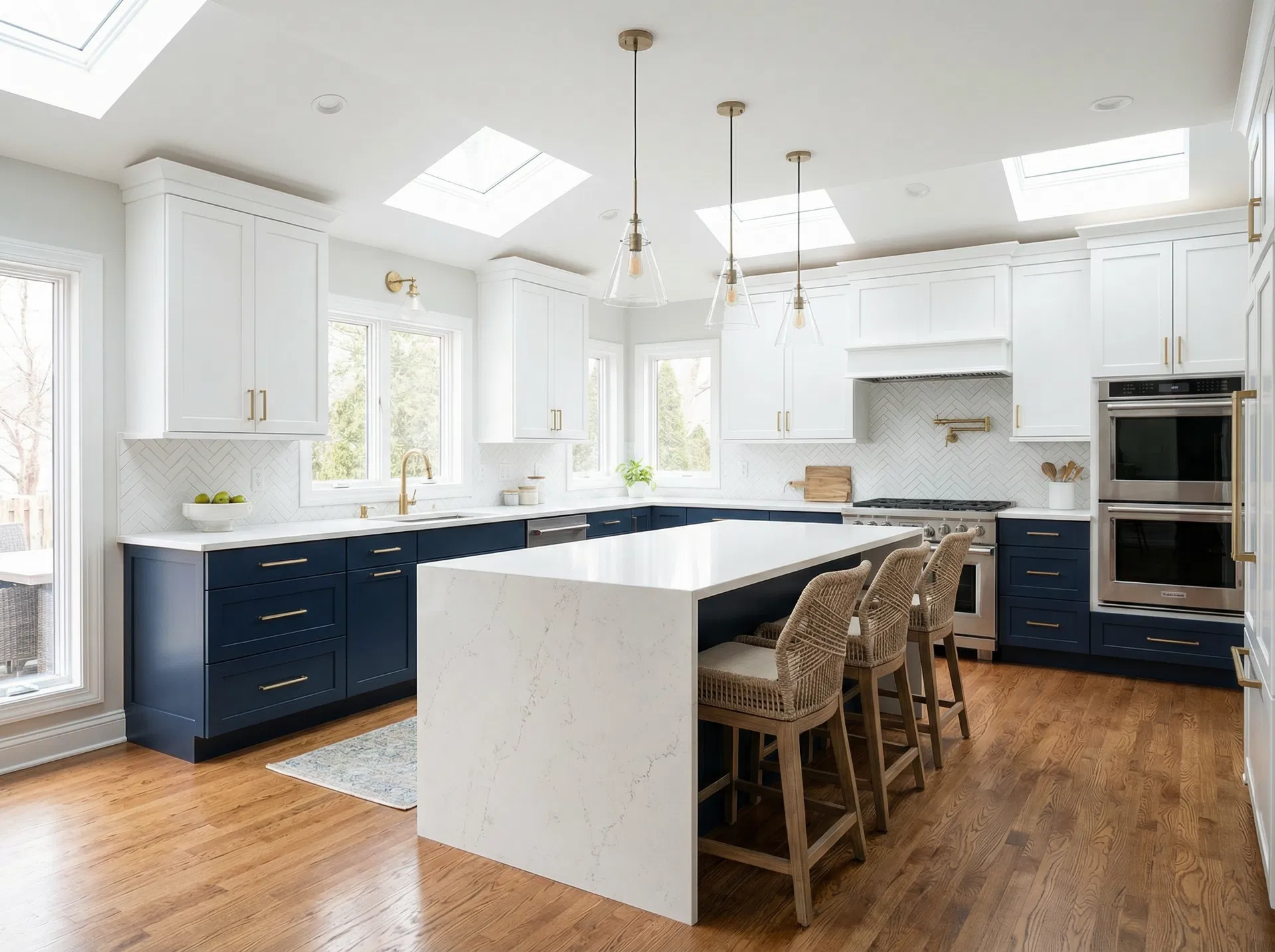 Two-Tone Open Concept Kitchen