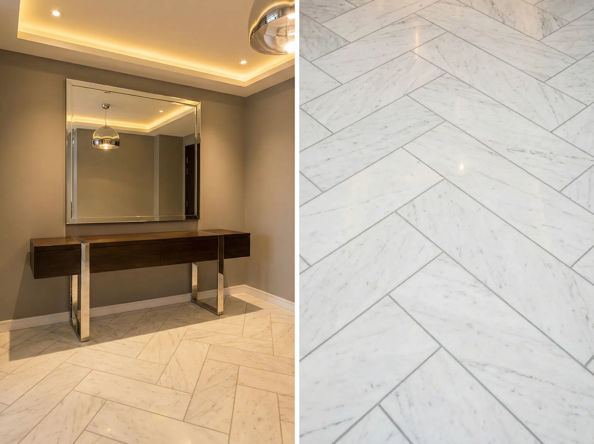 Carrara Marble Entryway