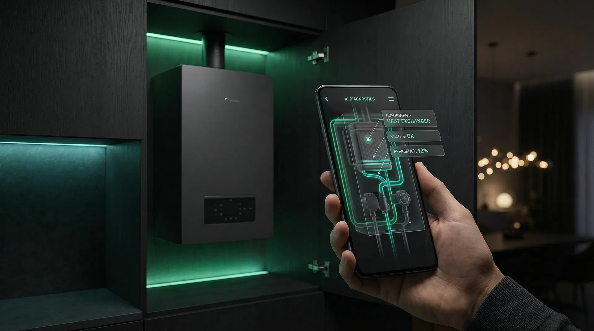 AI identifying a home energy component