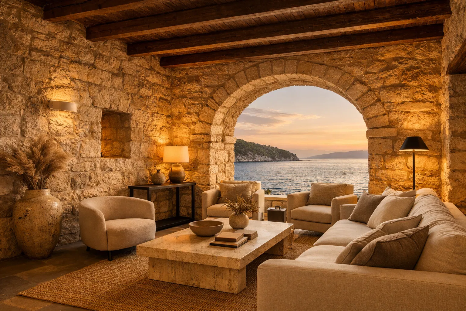 Unutarnji prostor kamene kuće