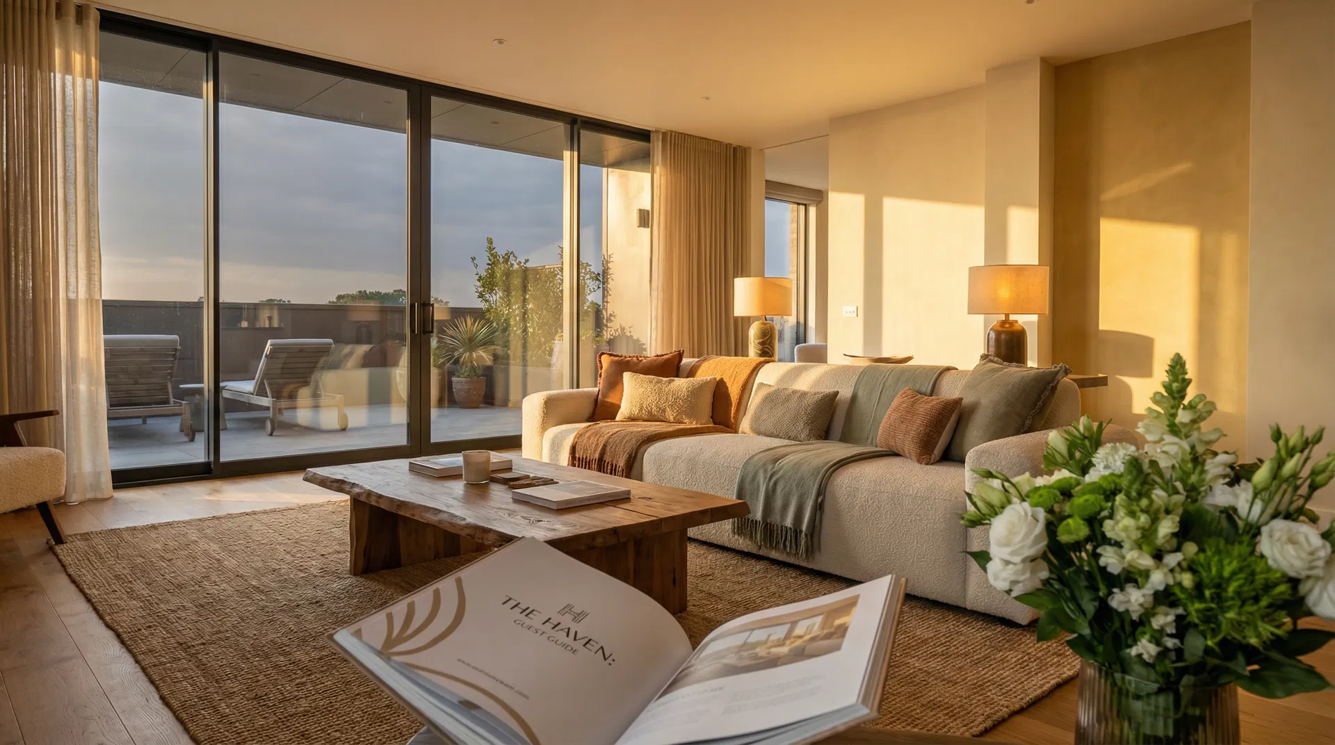 Luxury short-term rental interior