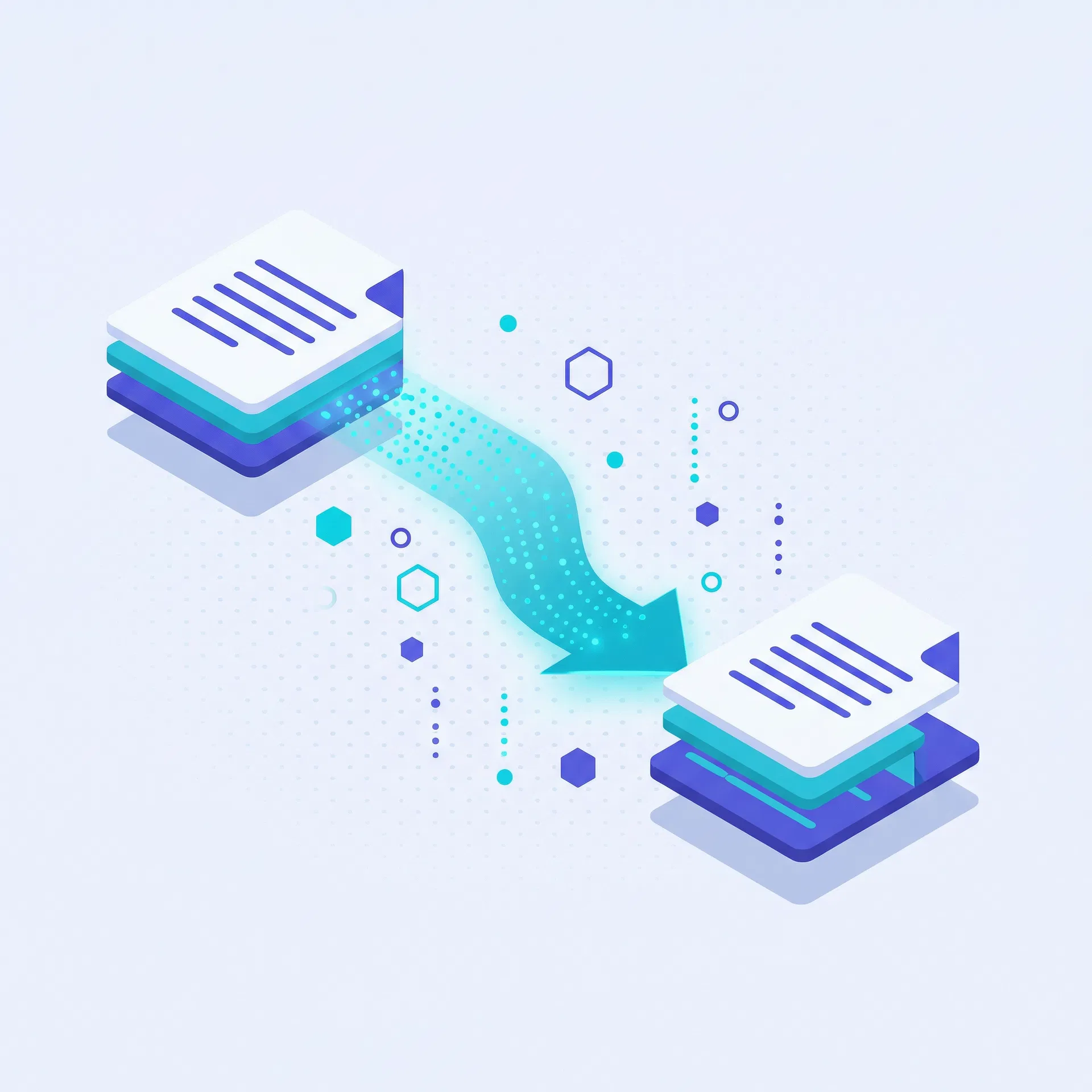 Bestandsconversie illustratie