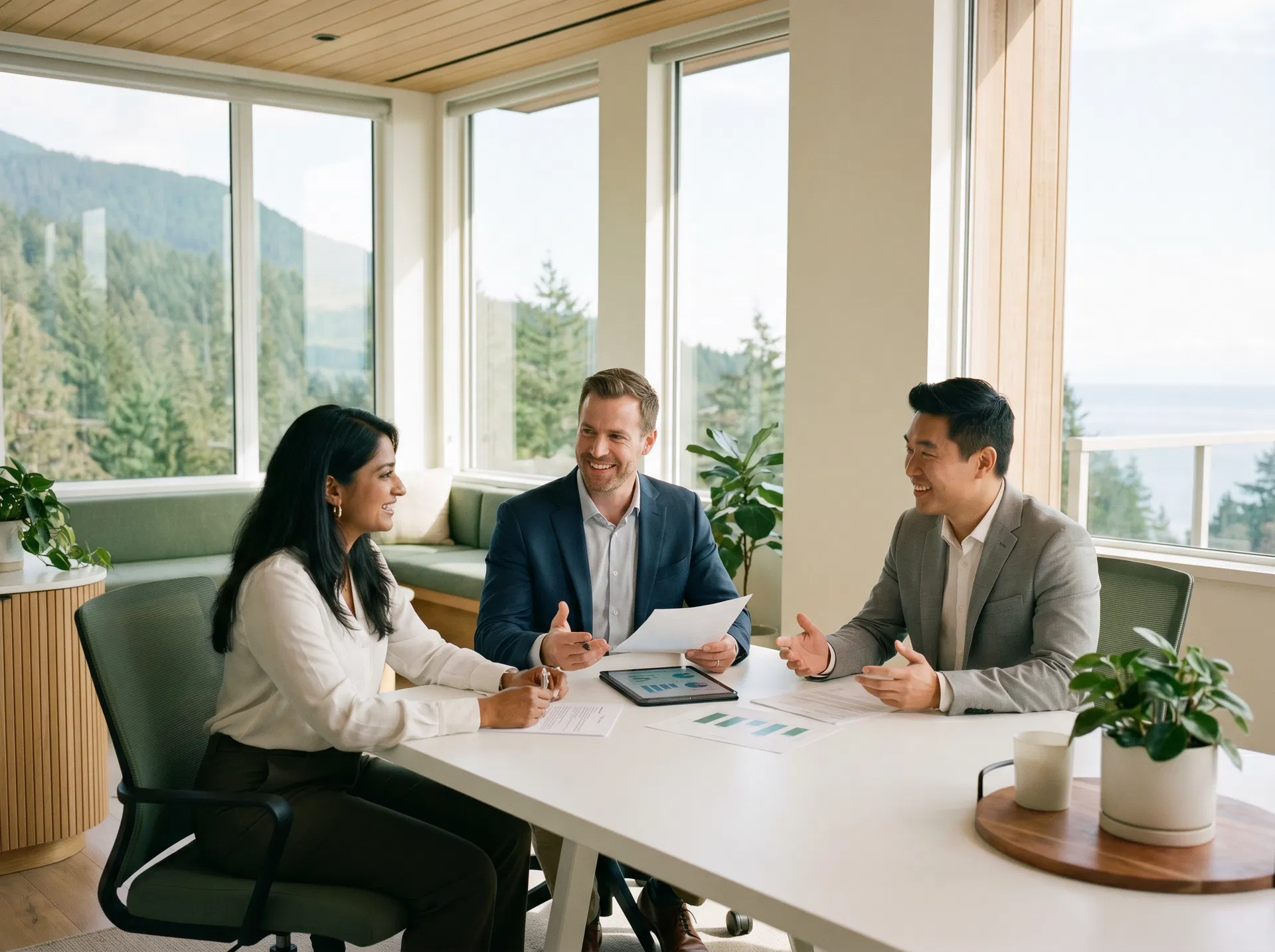 JGJ Enterprises team in a collaborative meeting