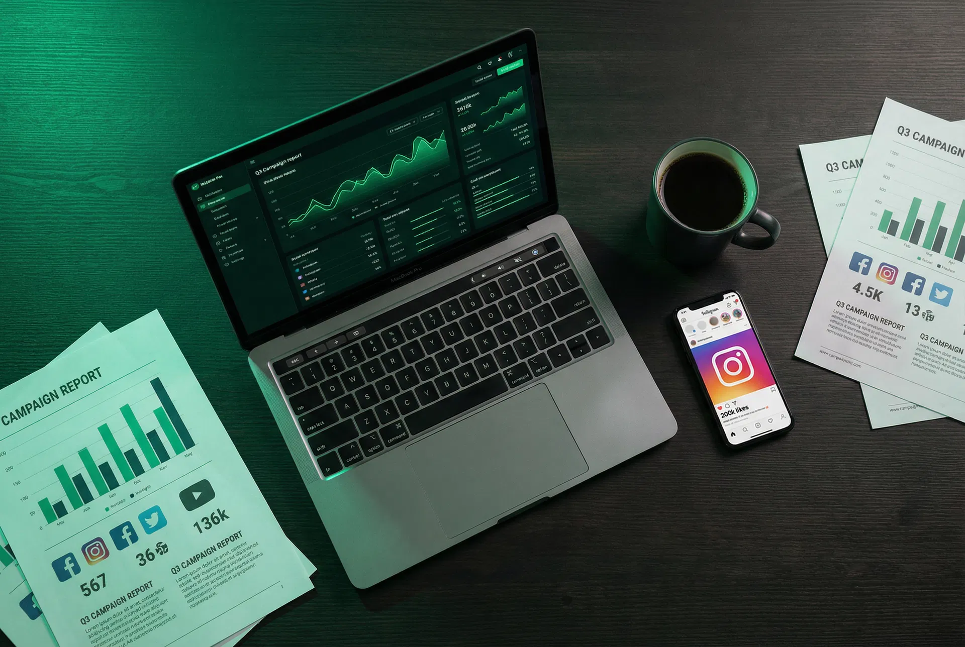 Campaign analytics and results